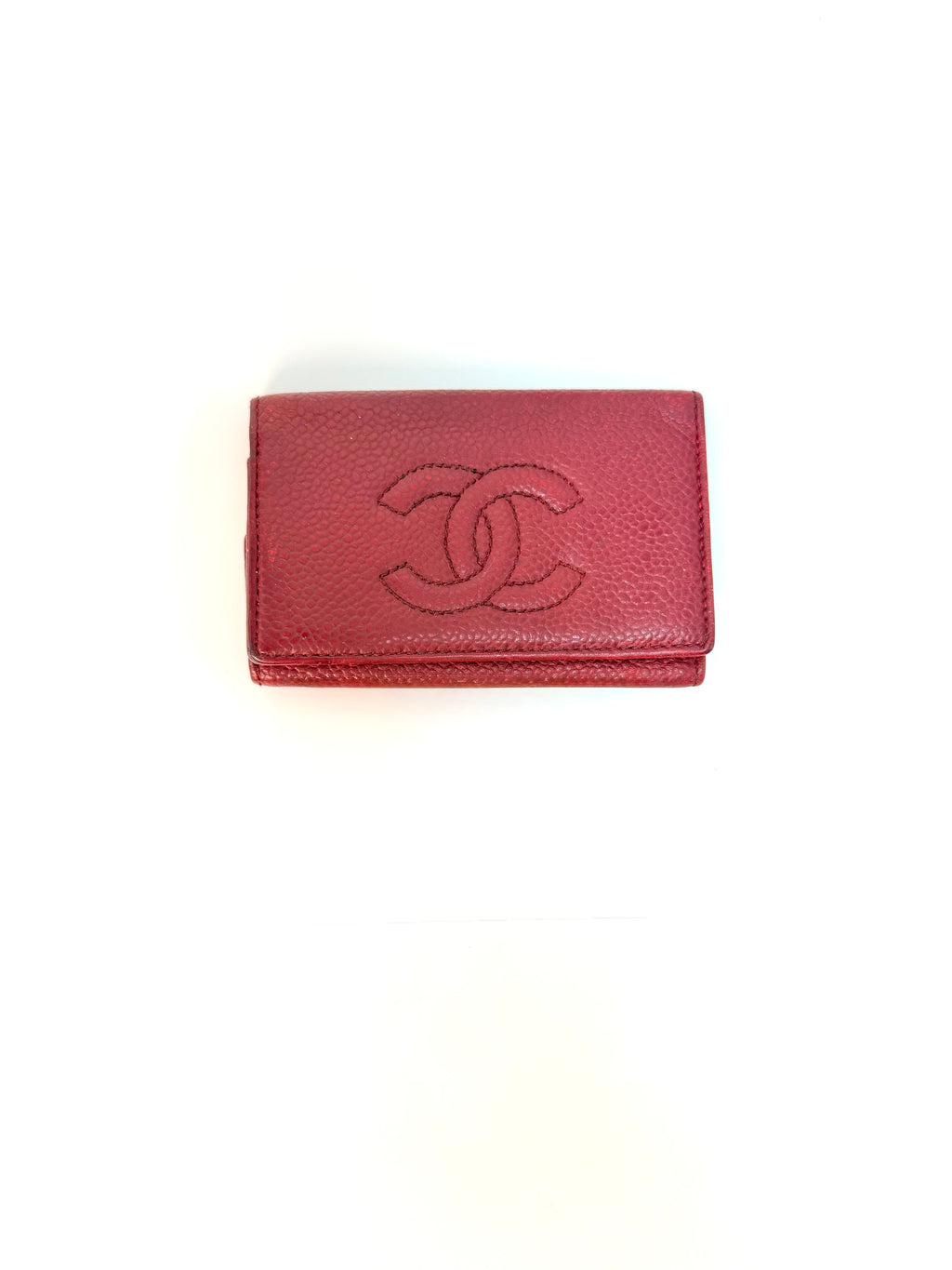 Chanel Card Holder and Key Wallet - Red (with authenticity card)