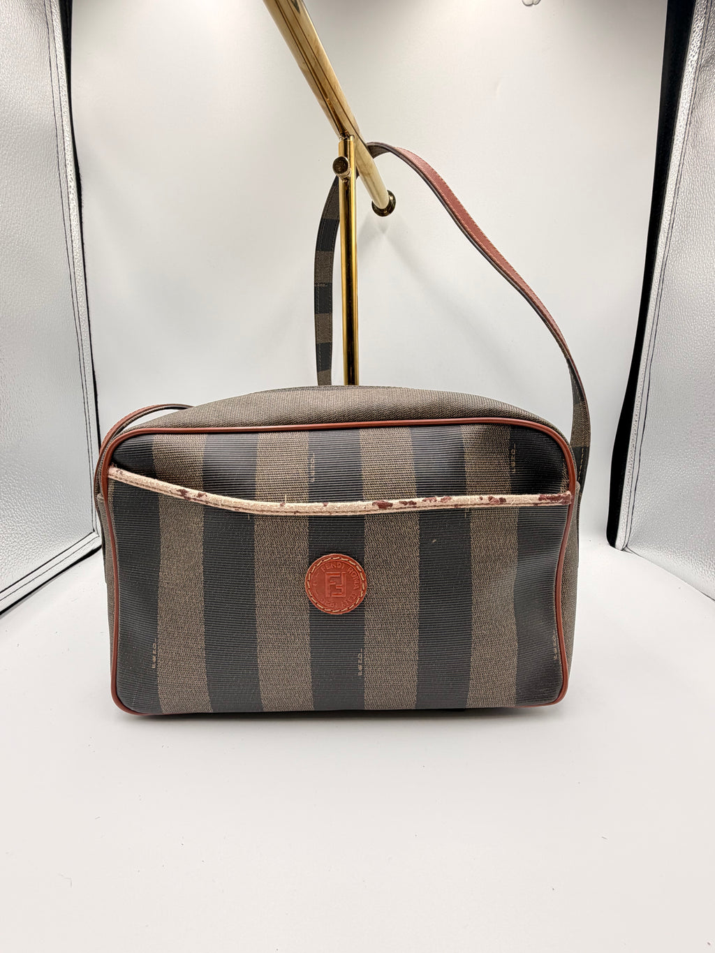 Fendi Pequin Crossbody Bag