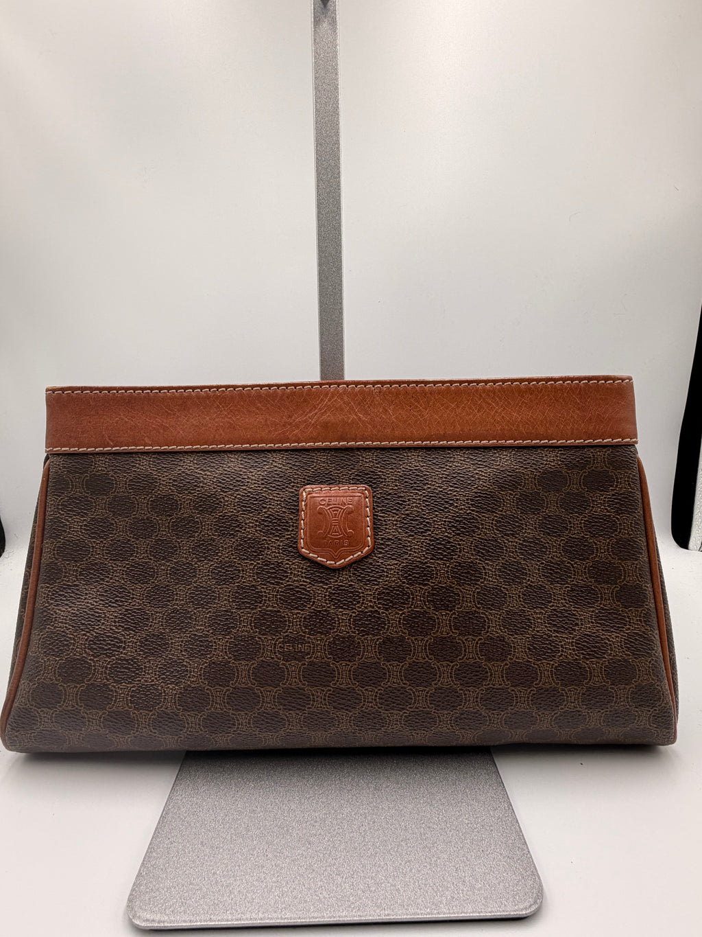 Celine Macadam Double Pocket Clutch