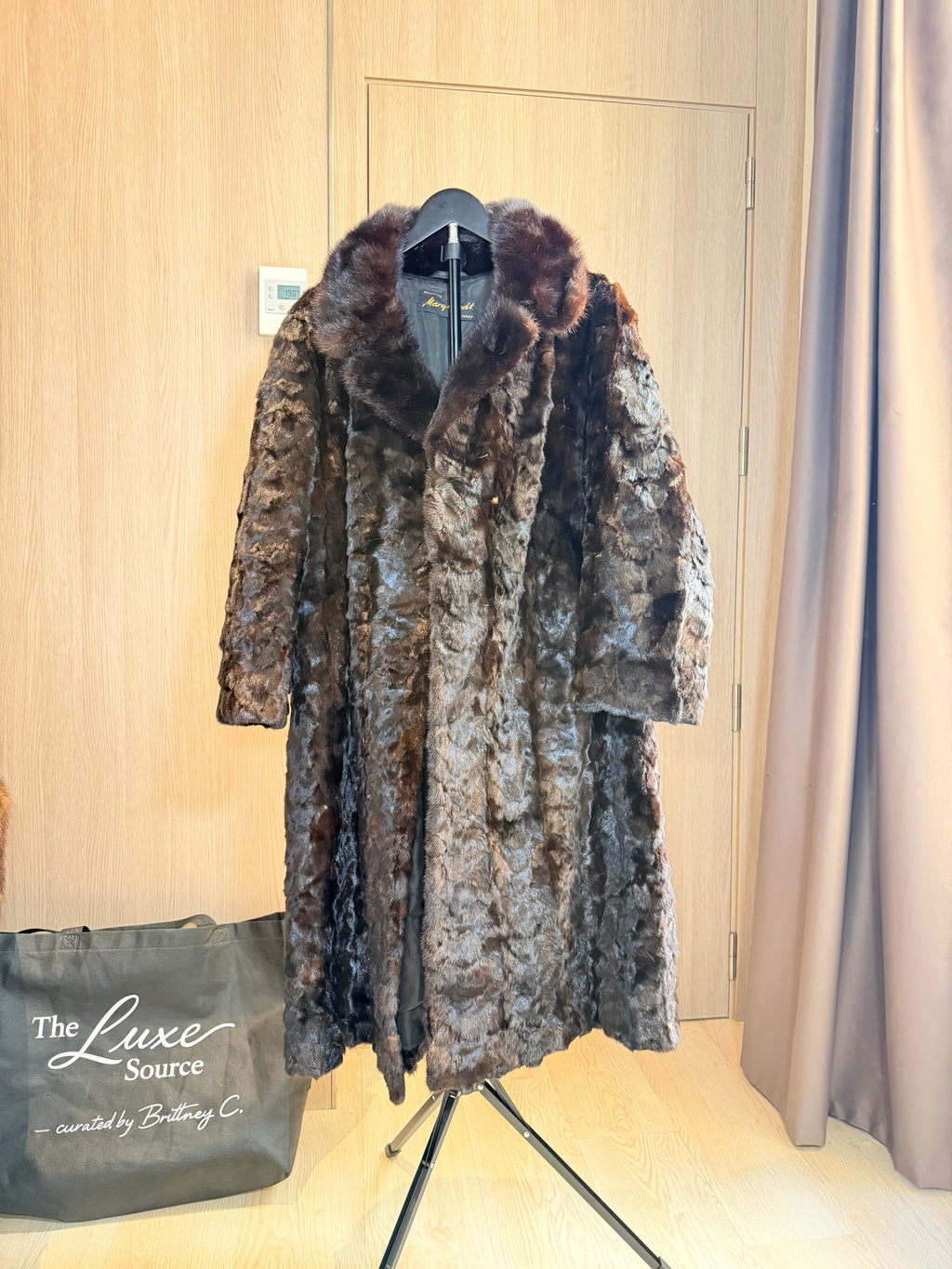 Vintage Persian Lamb Fur with Fox Collar - 2X - 005