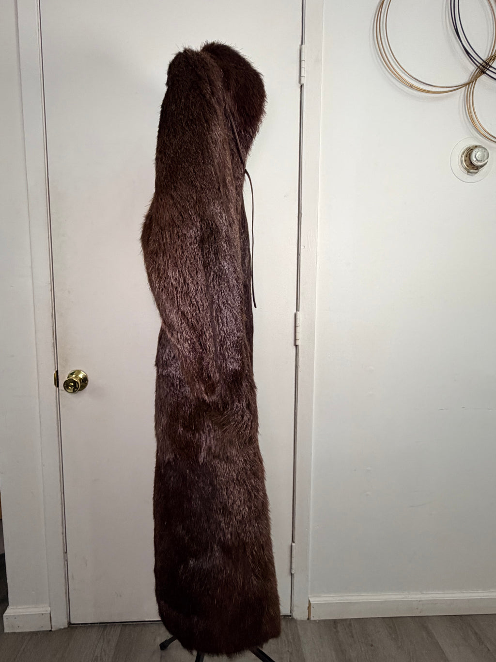Vintage Sheared Beaver Fur Coat – Rich Chocolate Brown (Medium)