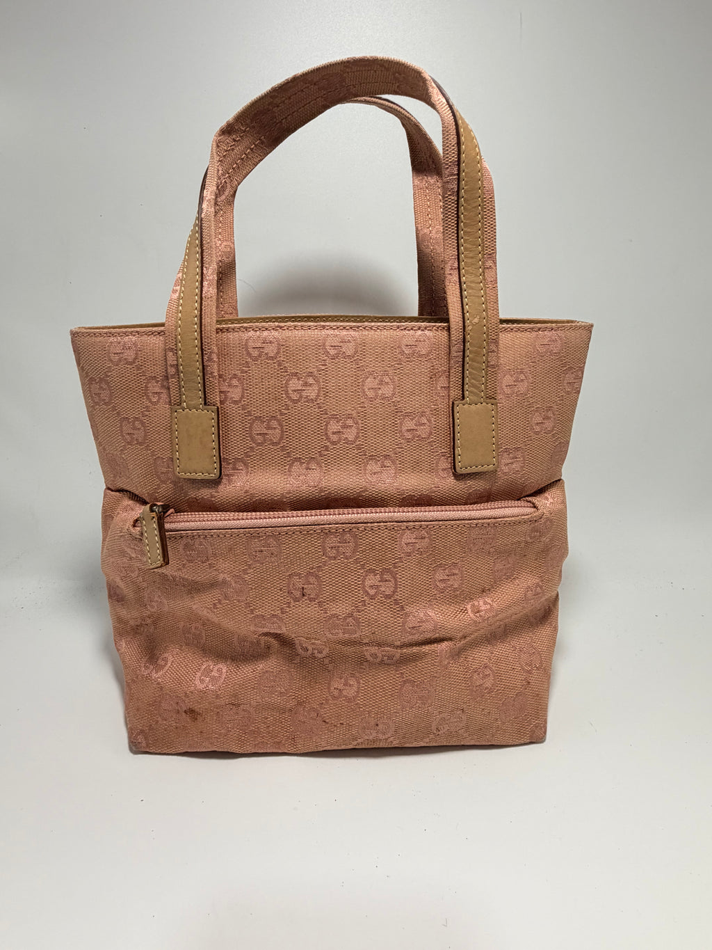 Gucci GG Canvas Pink Mini Tote Bag