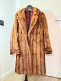 Vintage Mink Fur Coat – Mahogany / Autumn Brown (Large)