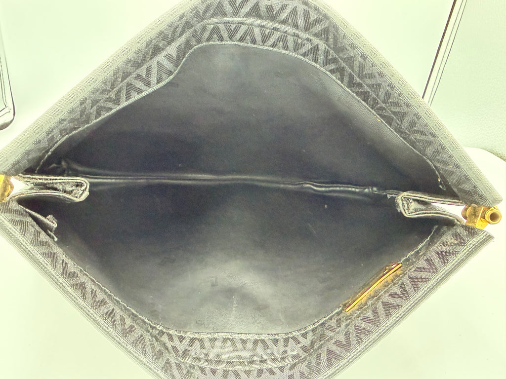 Valentino Vintage Logo Clutch - Black