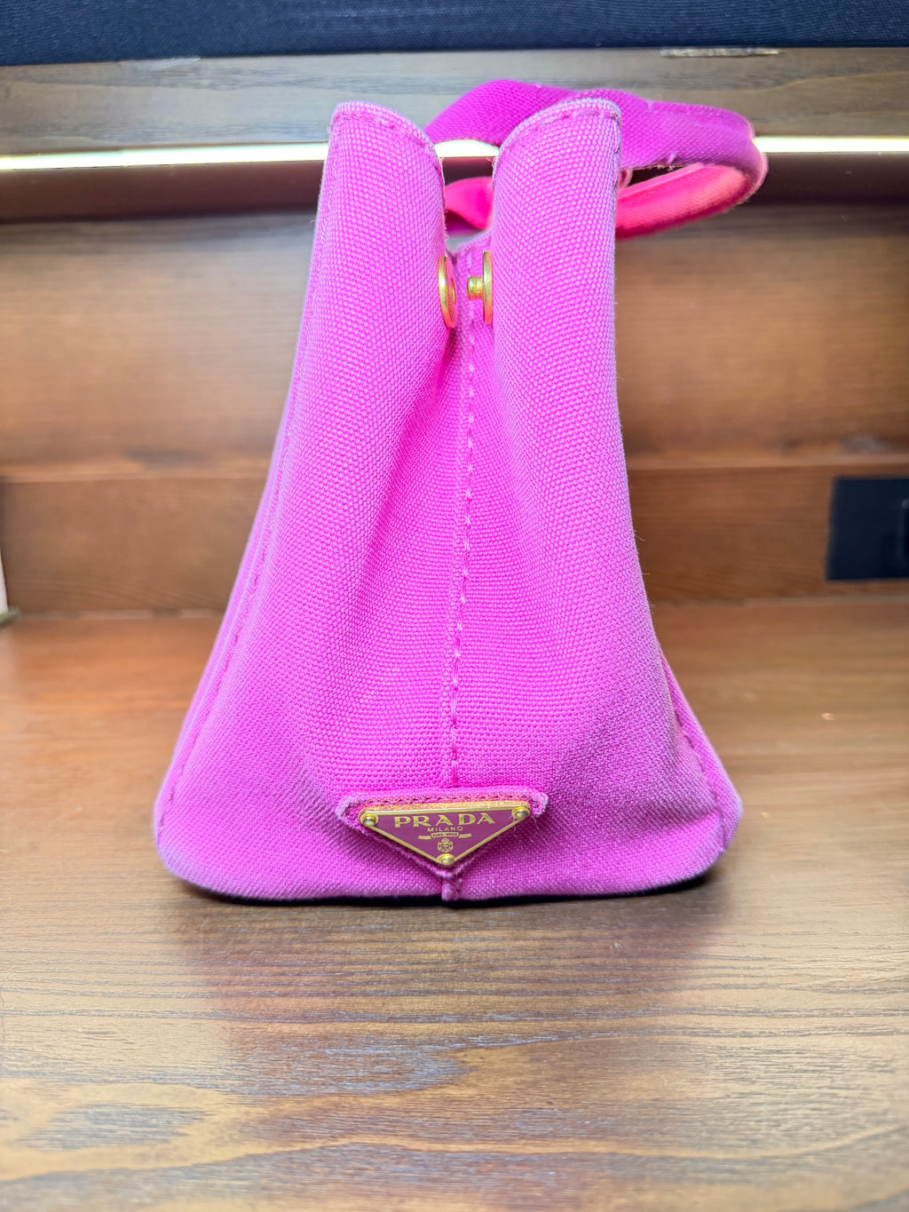Prada Canapa Hot Pink Canvas Mini Tote Bag - with Dustbag