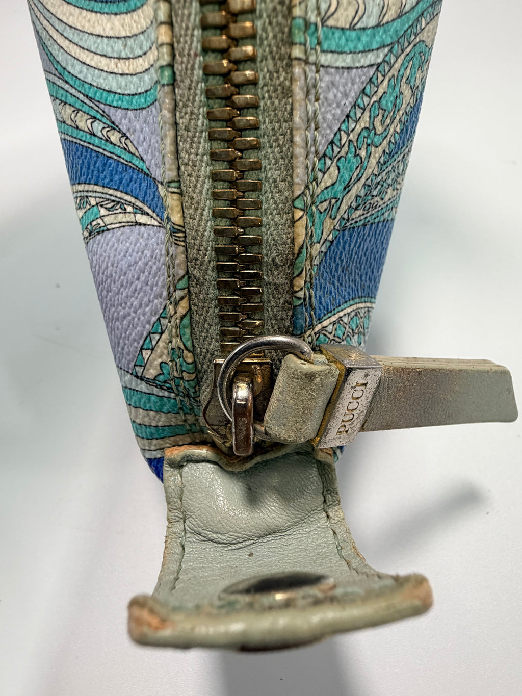 Emilio Pucci Printed Leather Mini Hand Bag