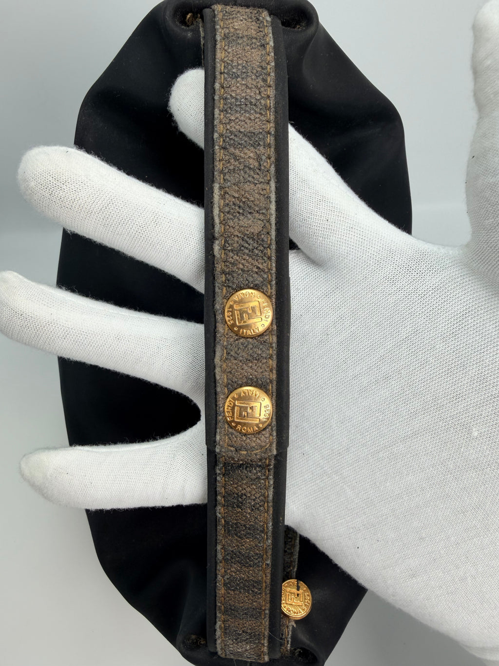 FENDI Pequin Stripe Vanity Bag
