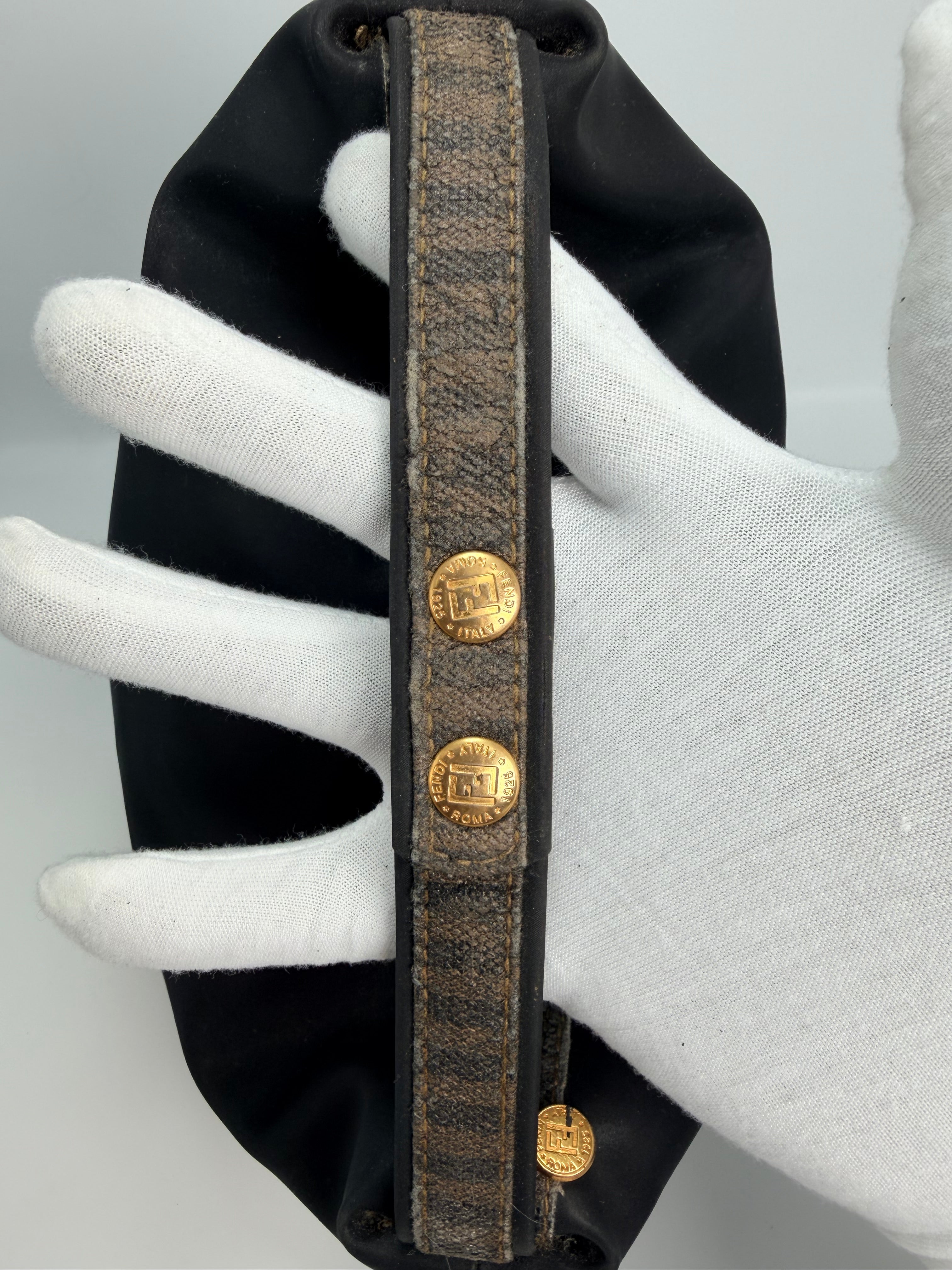 FENDI Pequin Stripe Vanity Bag