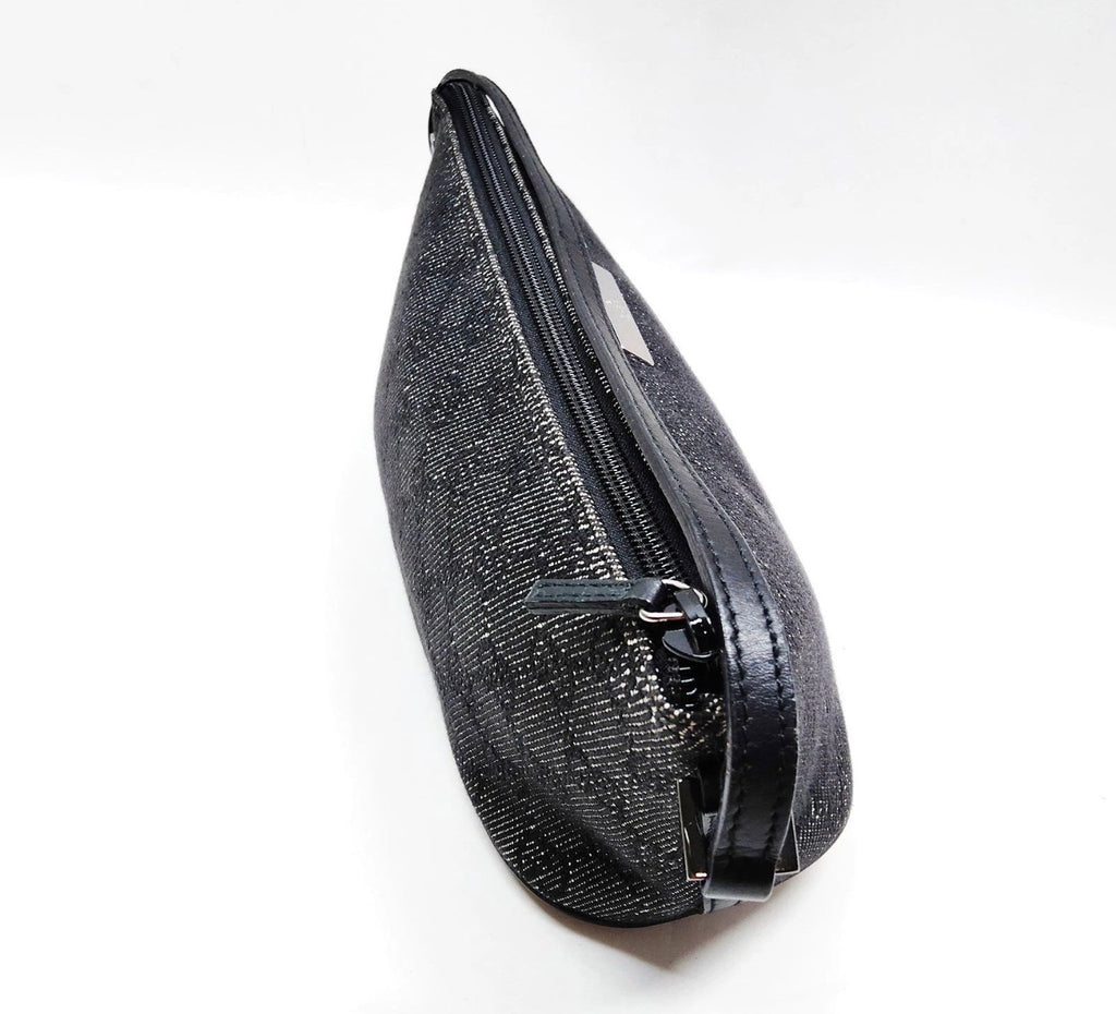 Gucci GG Canvas Mini Pouchette Bag (Black)