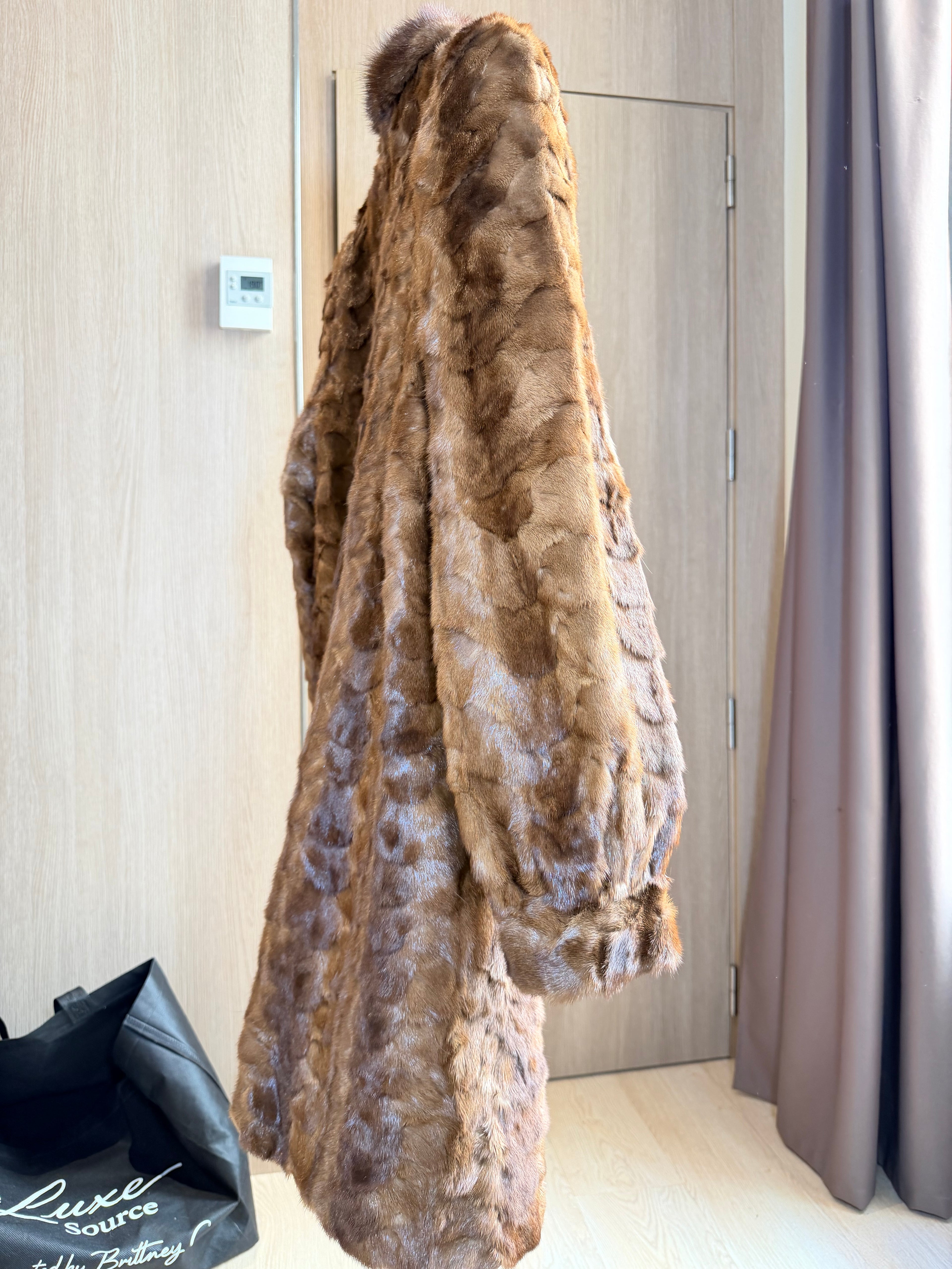 Vintage Golden Sheared Mink Fur Coat – Large/XL - 037