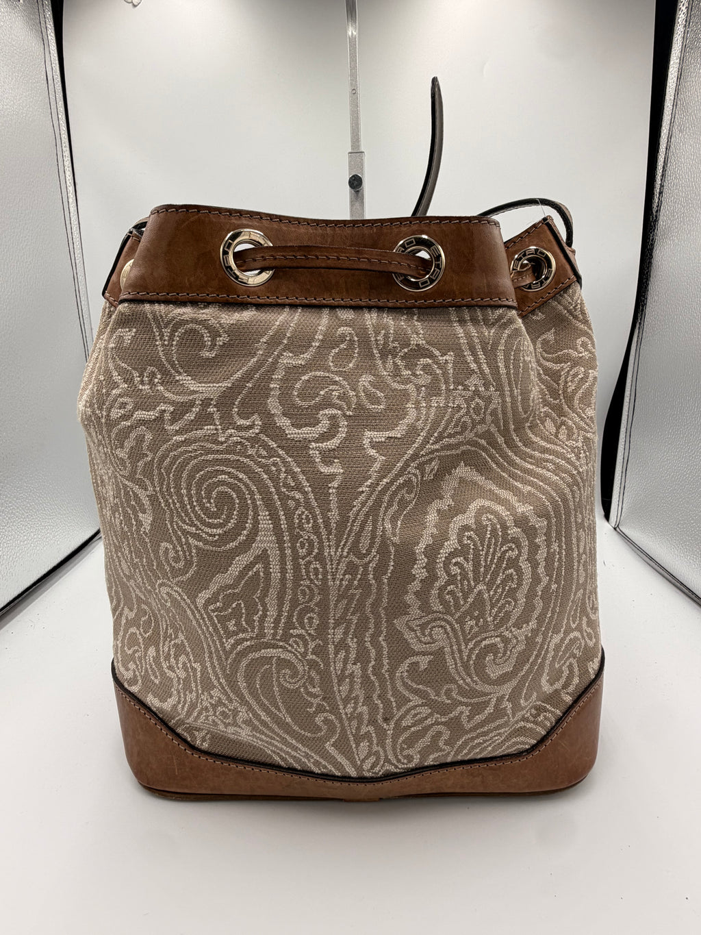 Etro Paisley Drawstring Bucket Bag