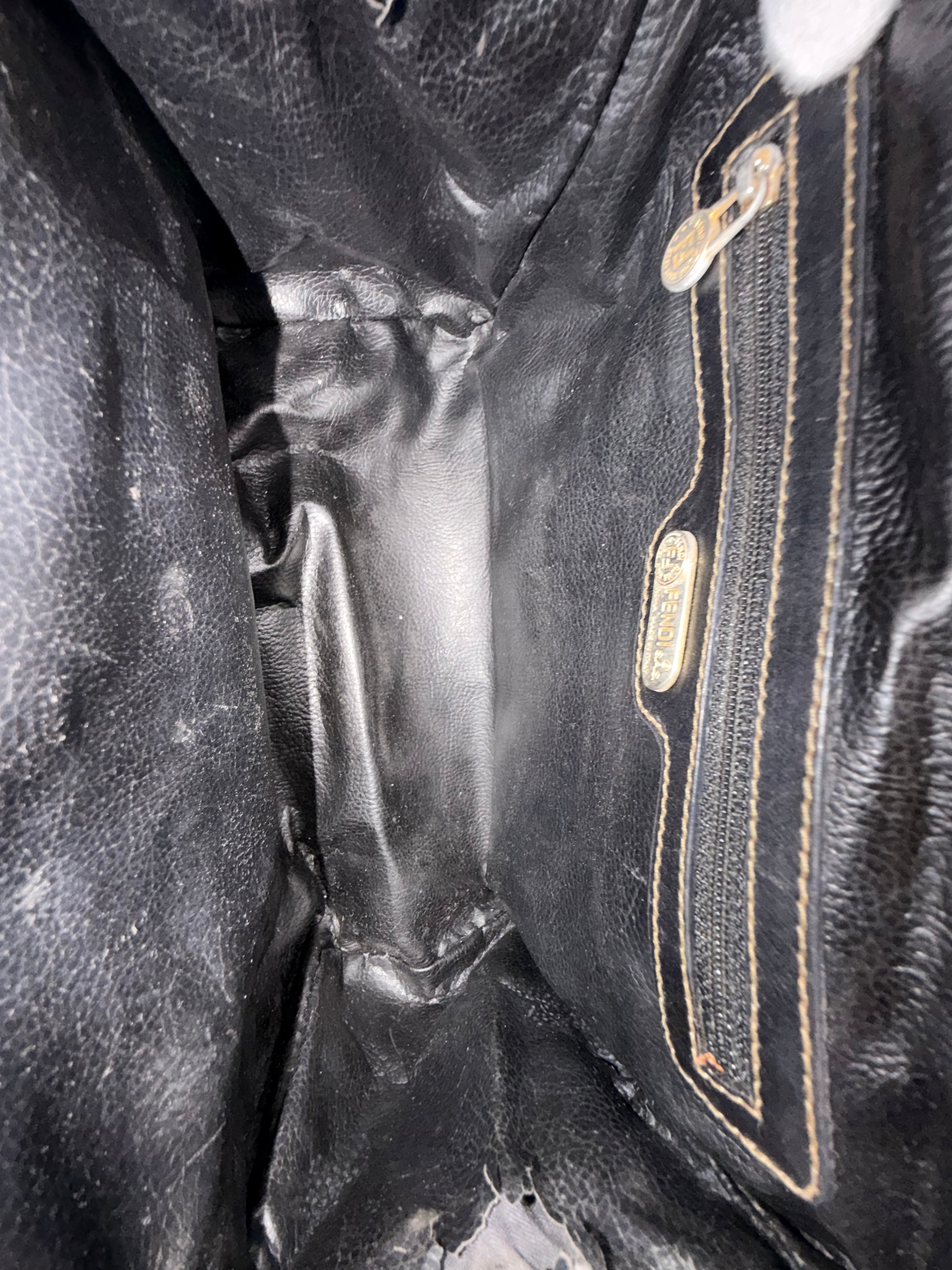 Fendi Pequin Mini Boston Bag