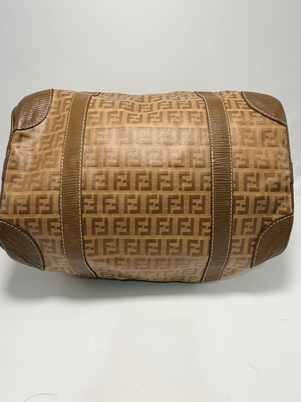 Fendi Vintage Zucca Boston Bag