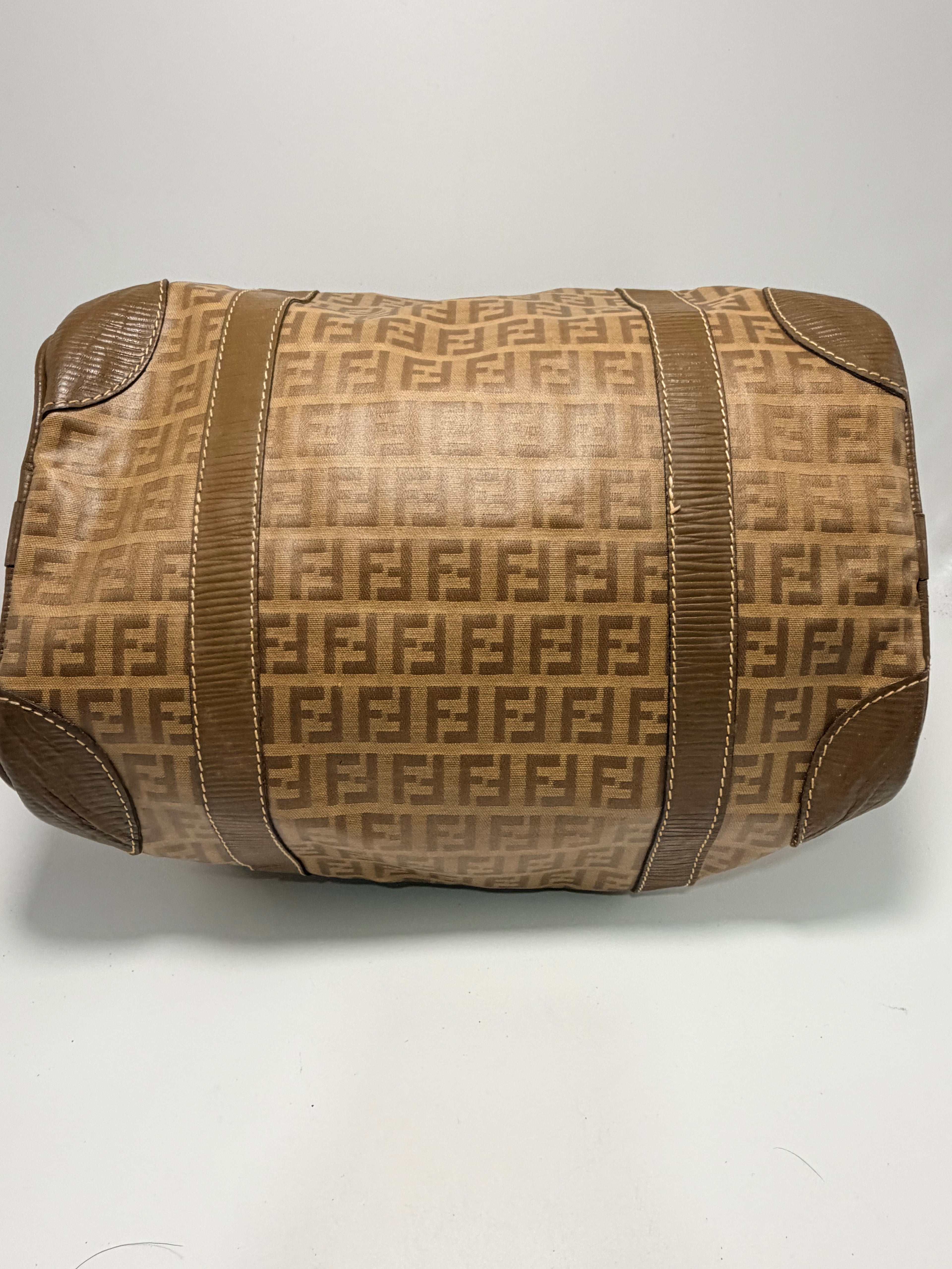 Fendi Vintage Zucca Boston Bag
