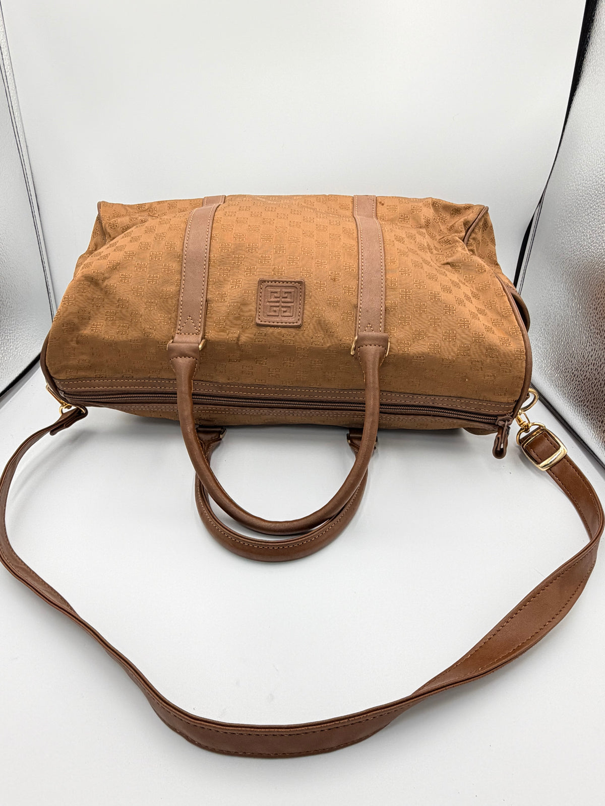 Givenchy Vintage 4G Monogram Boston Bag with Crossbody Stra