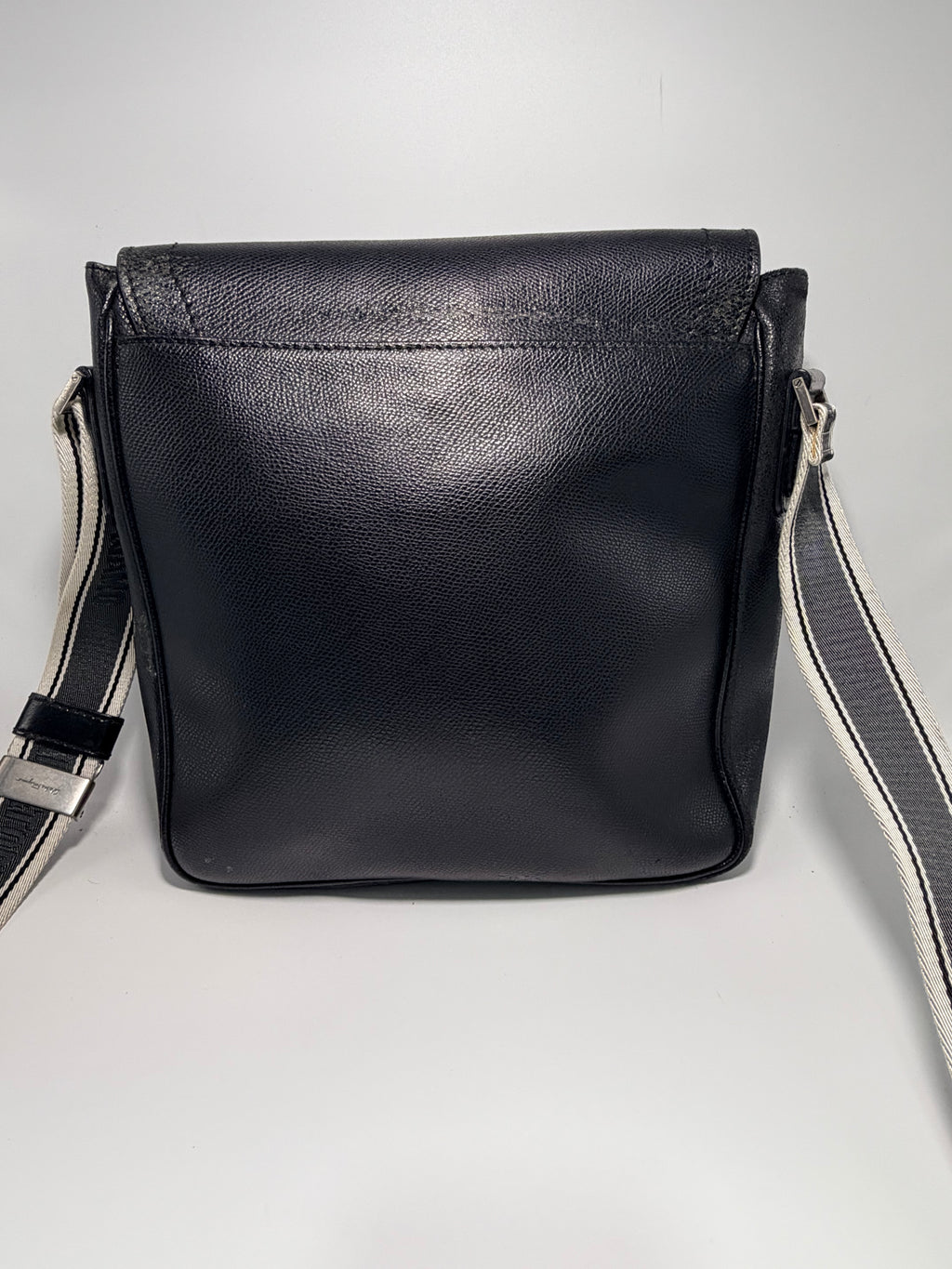 Salvatore Ferragamo Black Leather Crossbody Bag