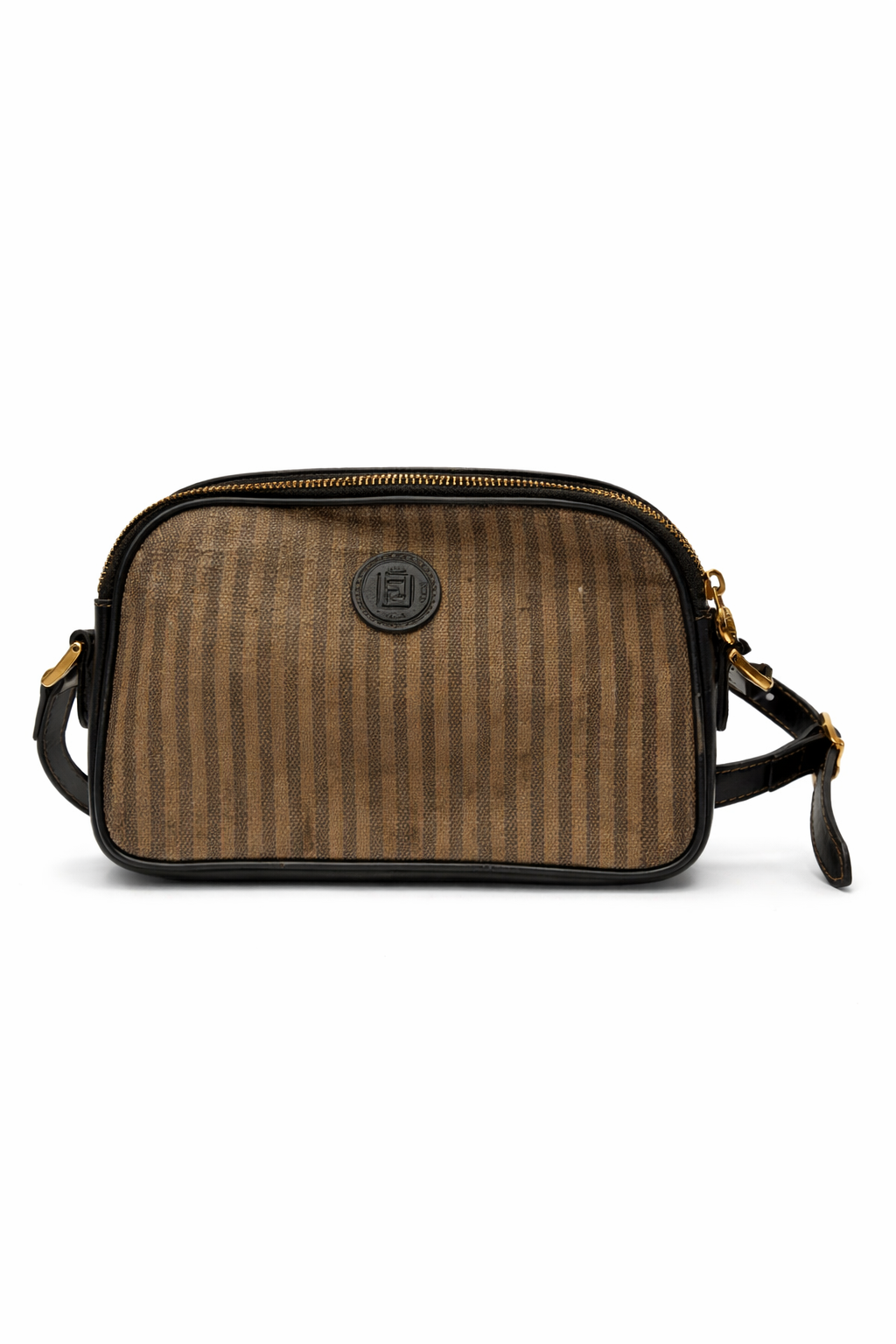 Fendi Pequin Stripe Crossbody