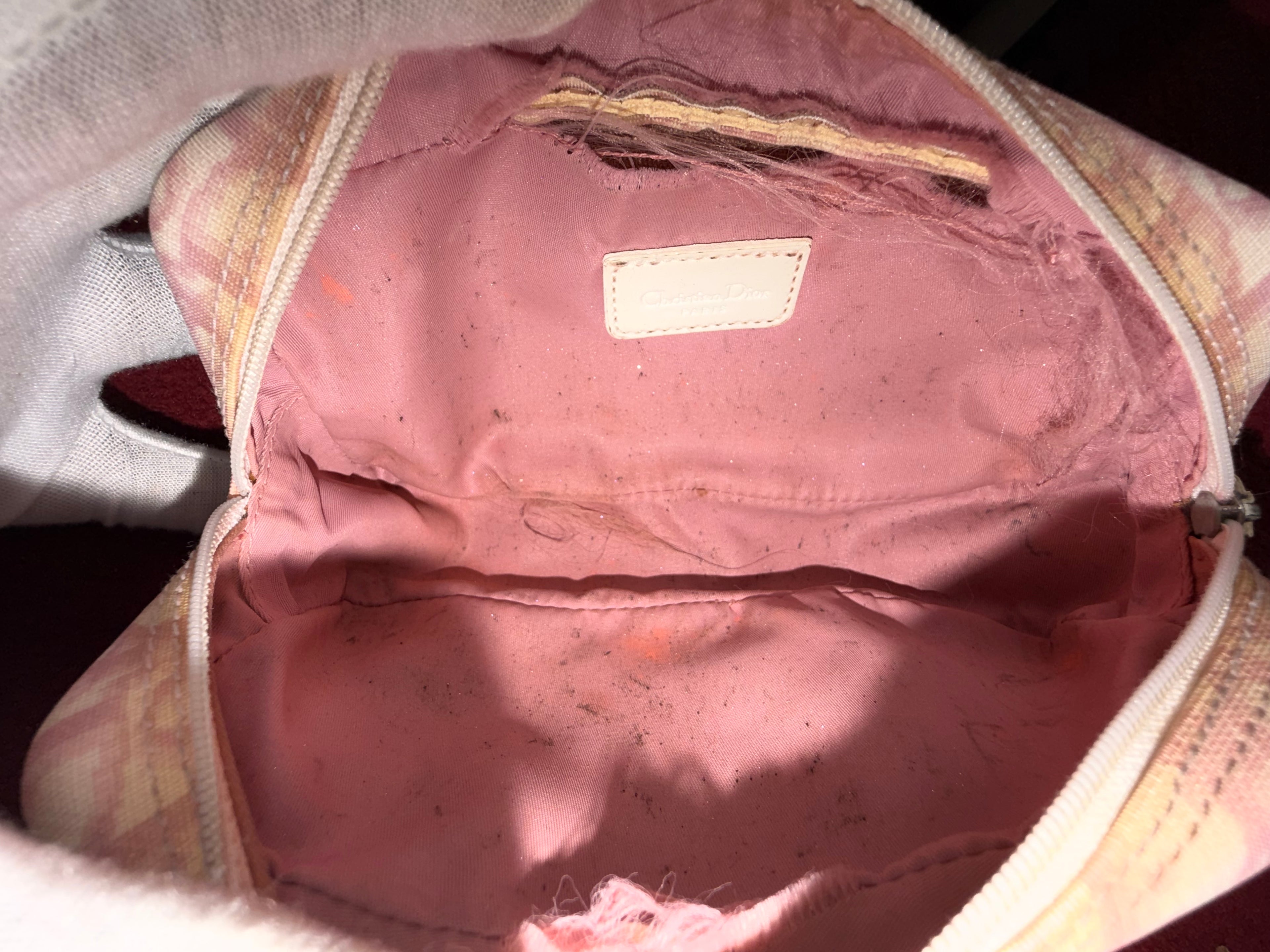 Christian Dior Pink Trotter No. 1 Cosmetic Pouch / Small Vanity Case