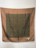 Givenchy Oversized Silk Scarf in Plaid & Stripe Print