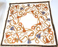 CELINE Vintage Silk Scarf – Equestrian Chains & Tassels
