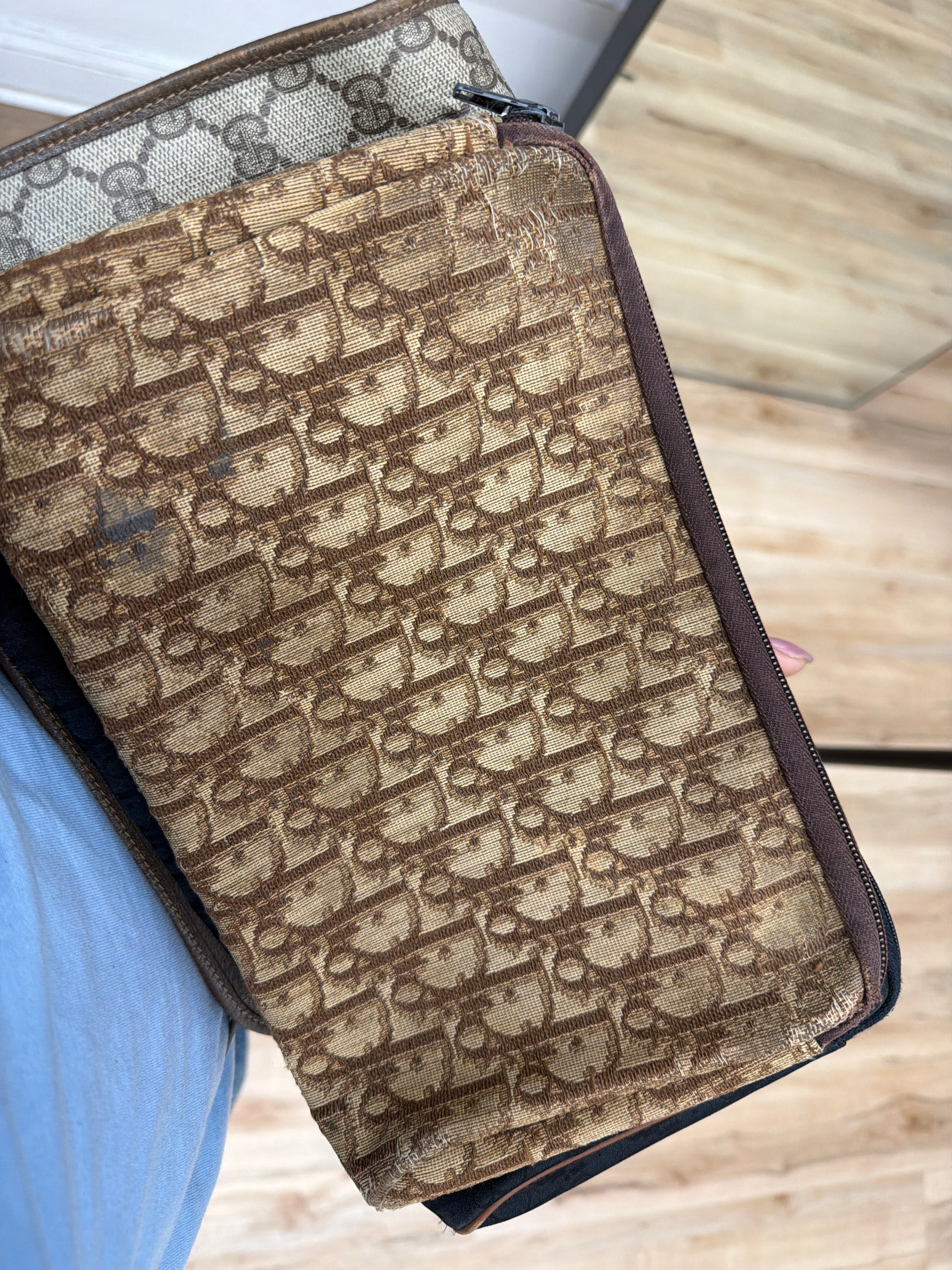 Brown Dior Clutch