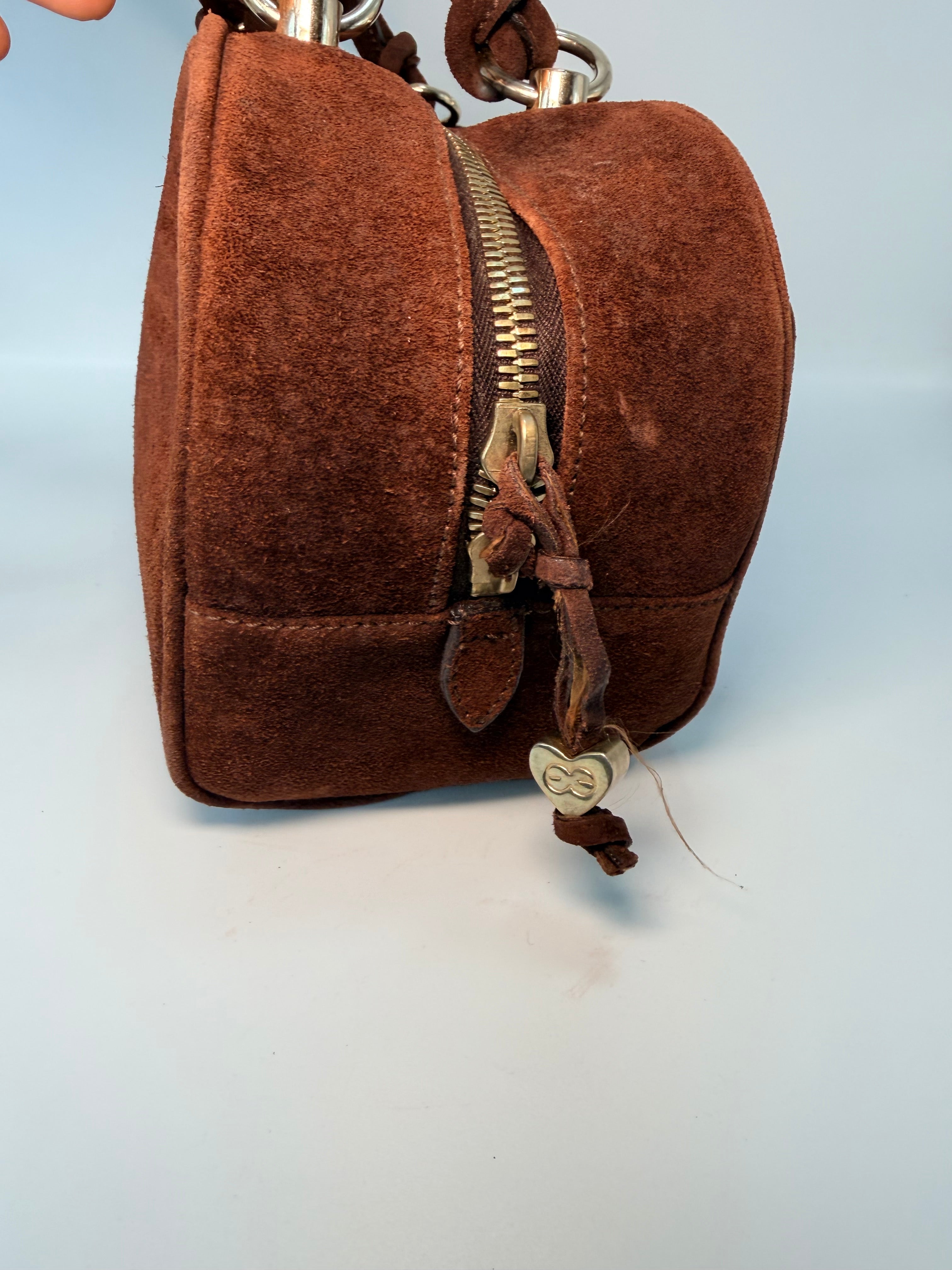 Vintage Escada Suede Heart Bag
