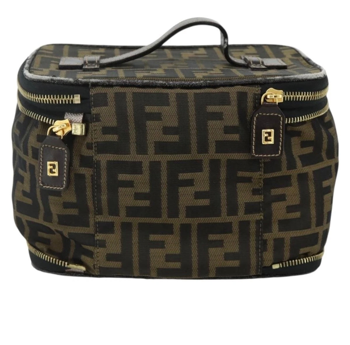 Fendi Vintage Zucca Double-Zip Vanity