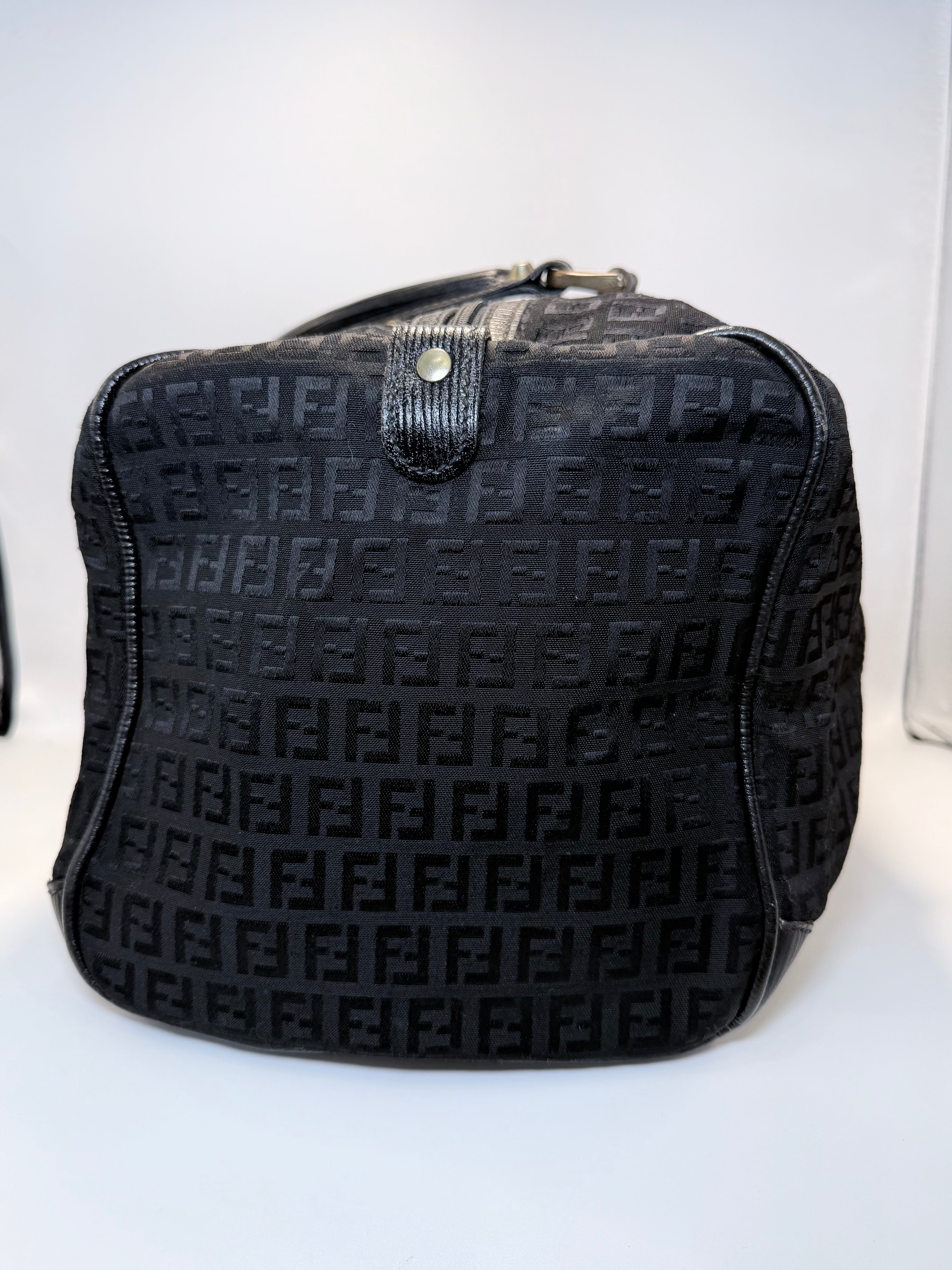 Fendi Canvas Boston Bag