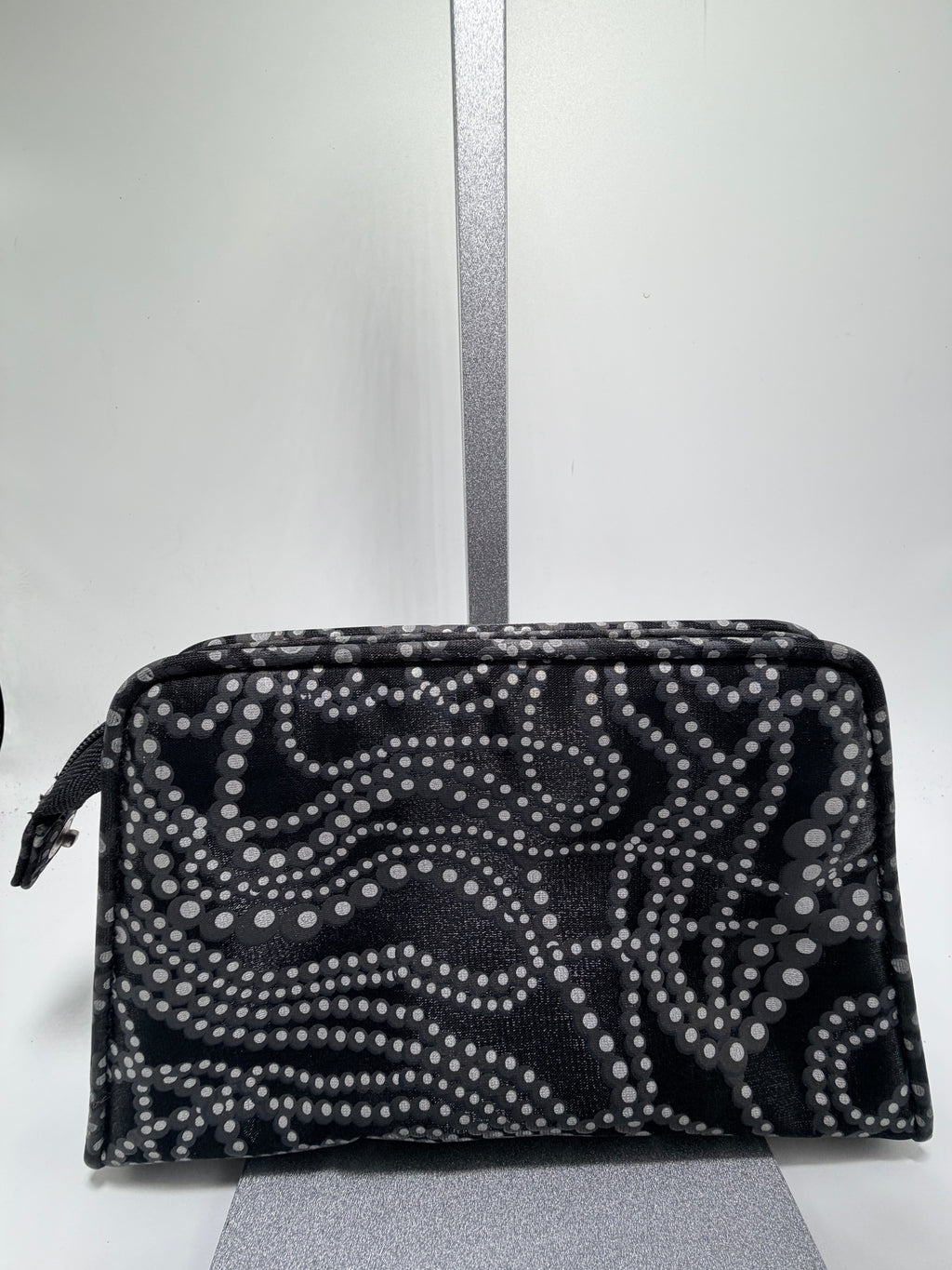 Givenchy Printed Cosmetic Pouch – Black & Grey Zip Case