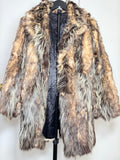 Vintage Natural Finn Raccoon Fur Coat - Large 046