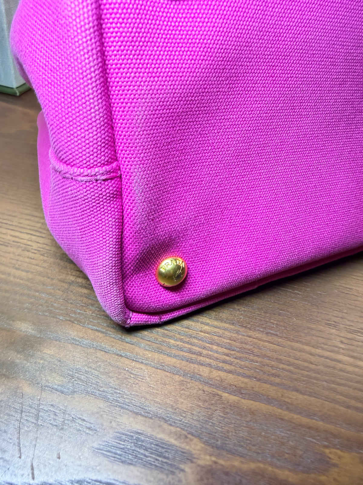 Prada Canapa Hot Pink Canvas Mini Tote Bag - with Dustbag