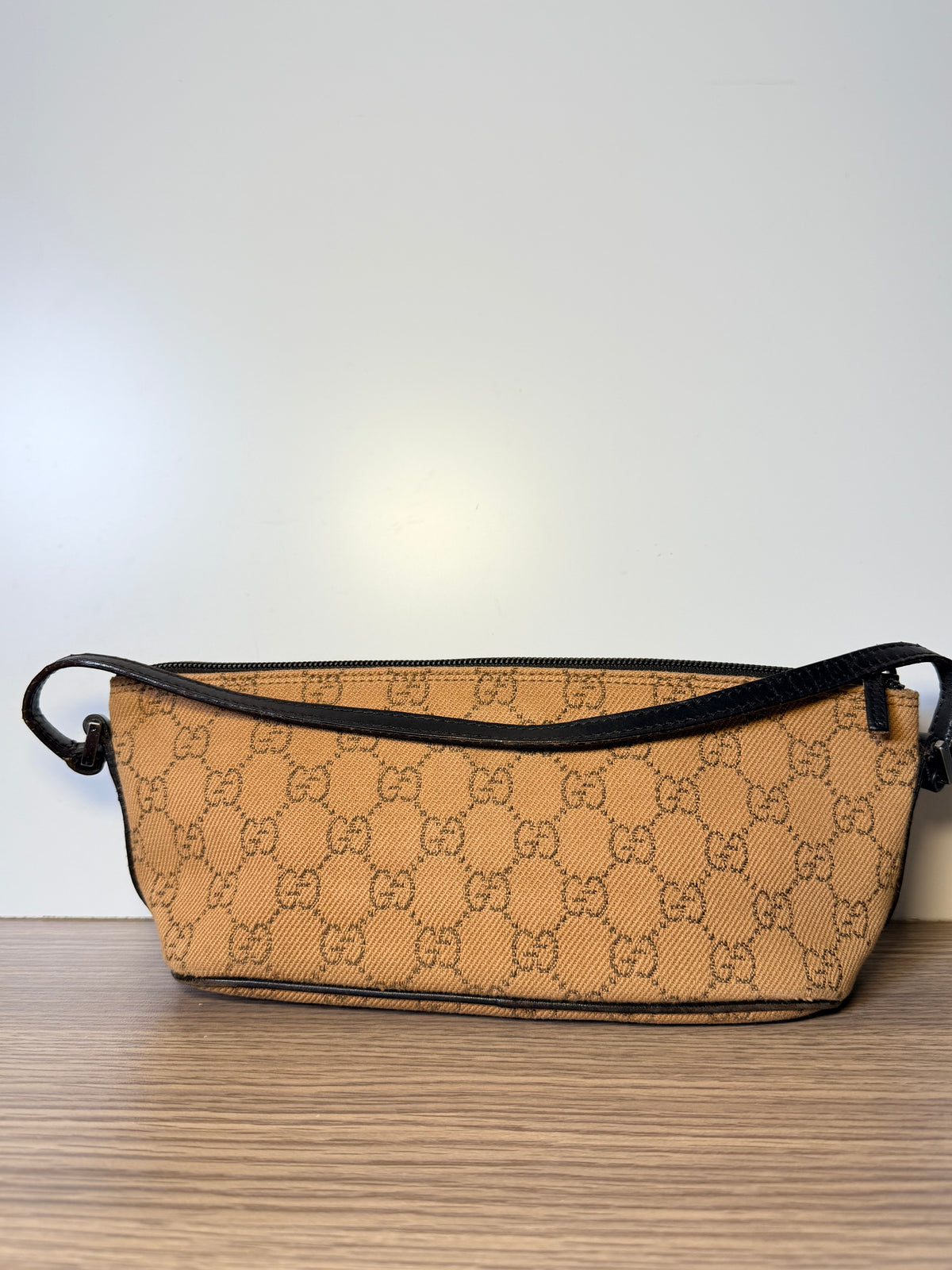 Gucci Vintage GG Monogram Mini Shoulder Bag – Tan & Brown