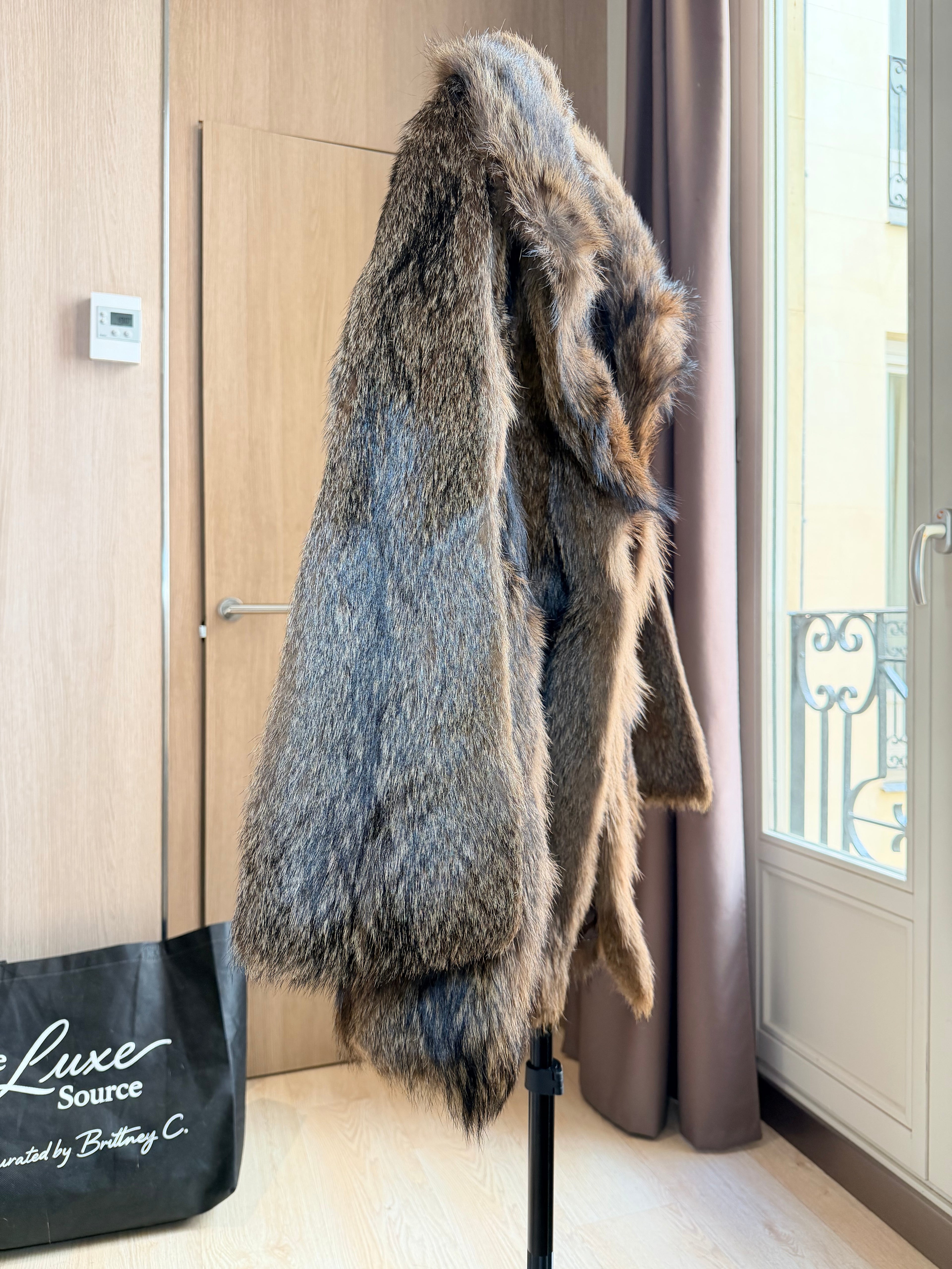 Vintage Coyote Fur Coat – Large - 045
