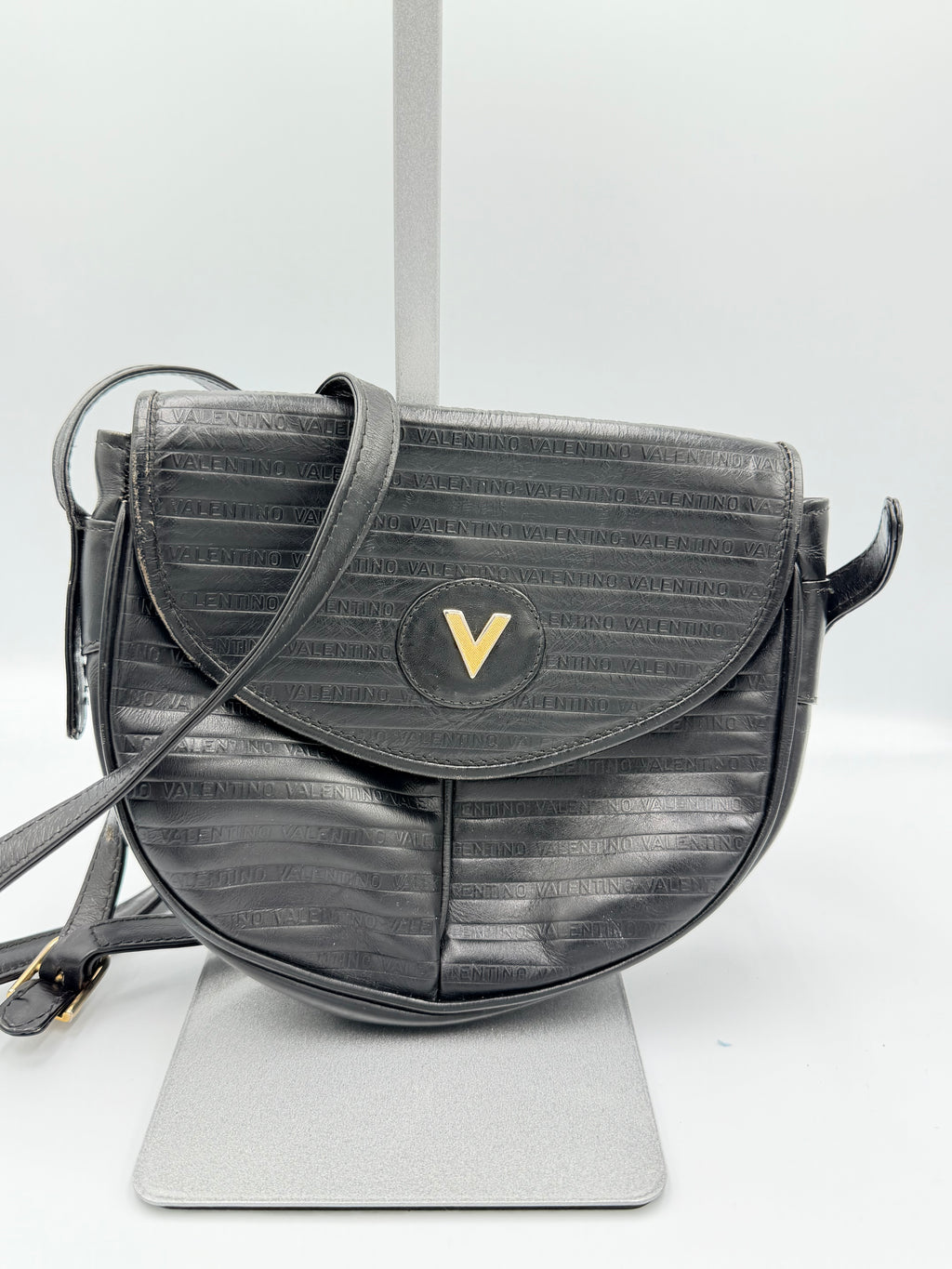 Valentino Vintage Half-Moon Crossbody Bag