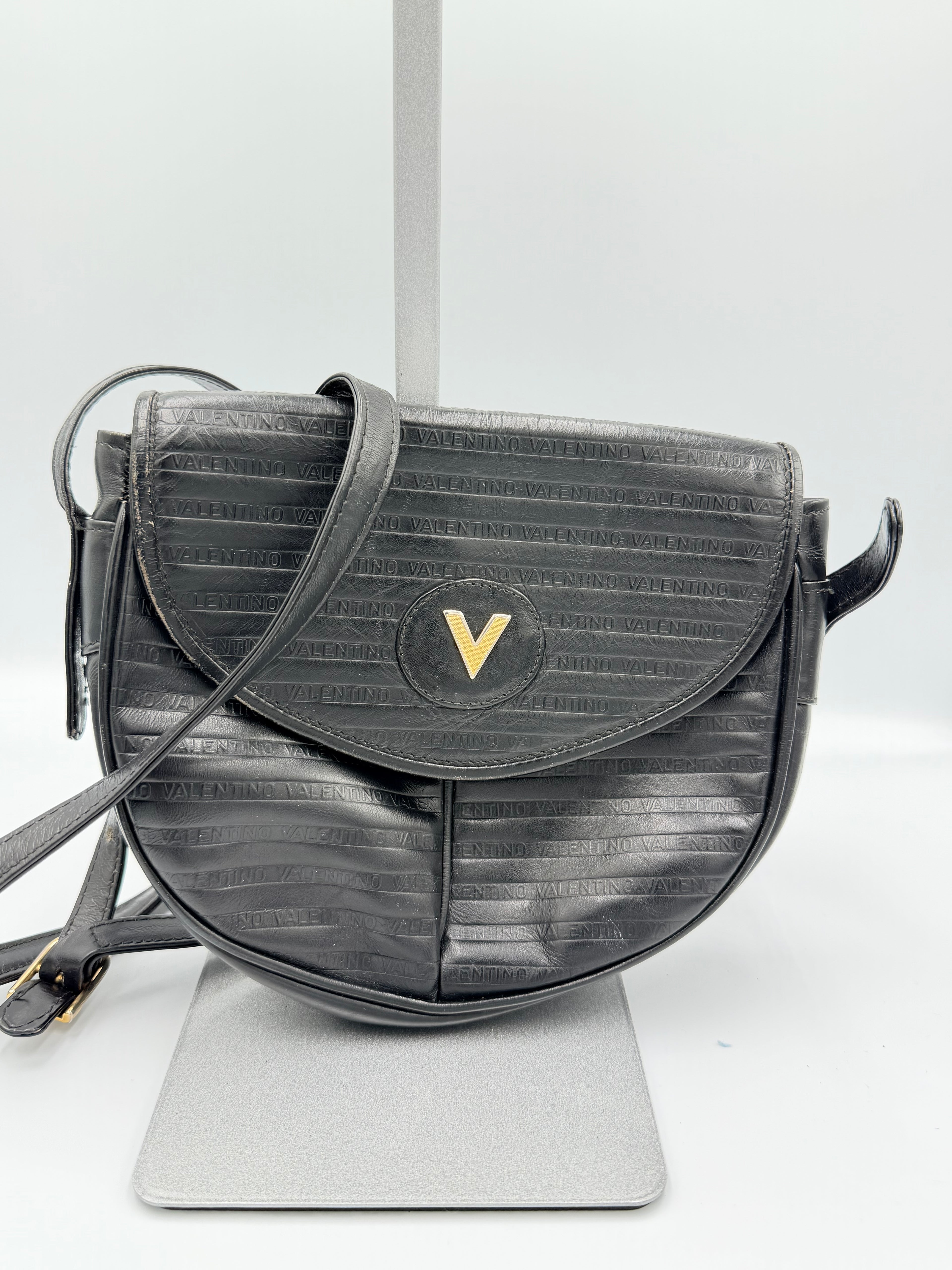 Valentino Vintage Half-Moon Crossbody Bag