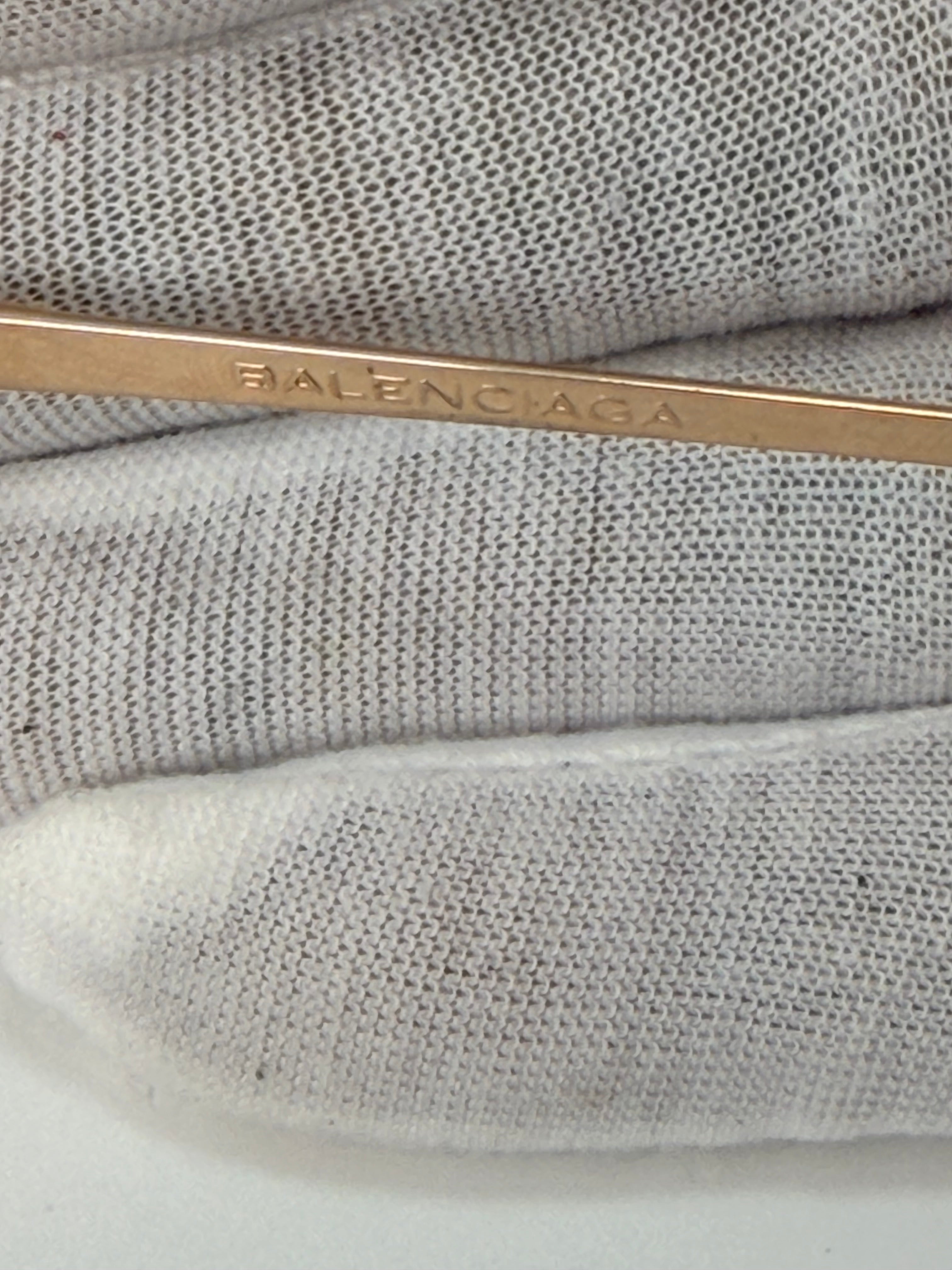 Balenciaga Gold-Tone Optical Frames