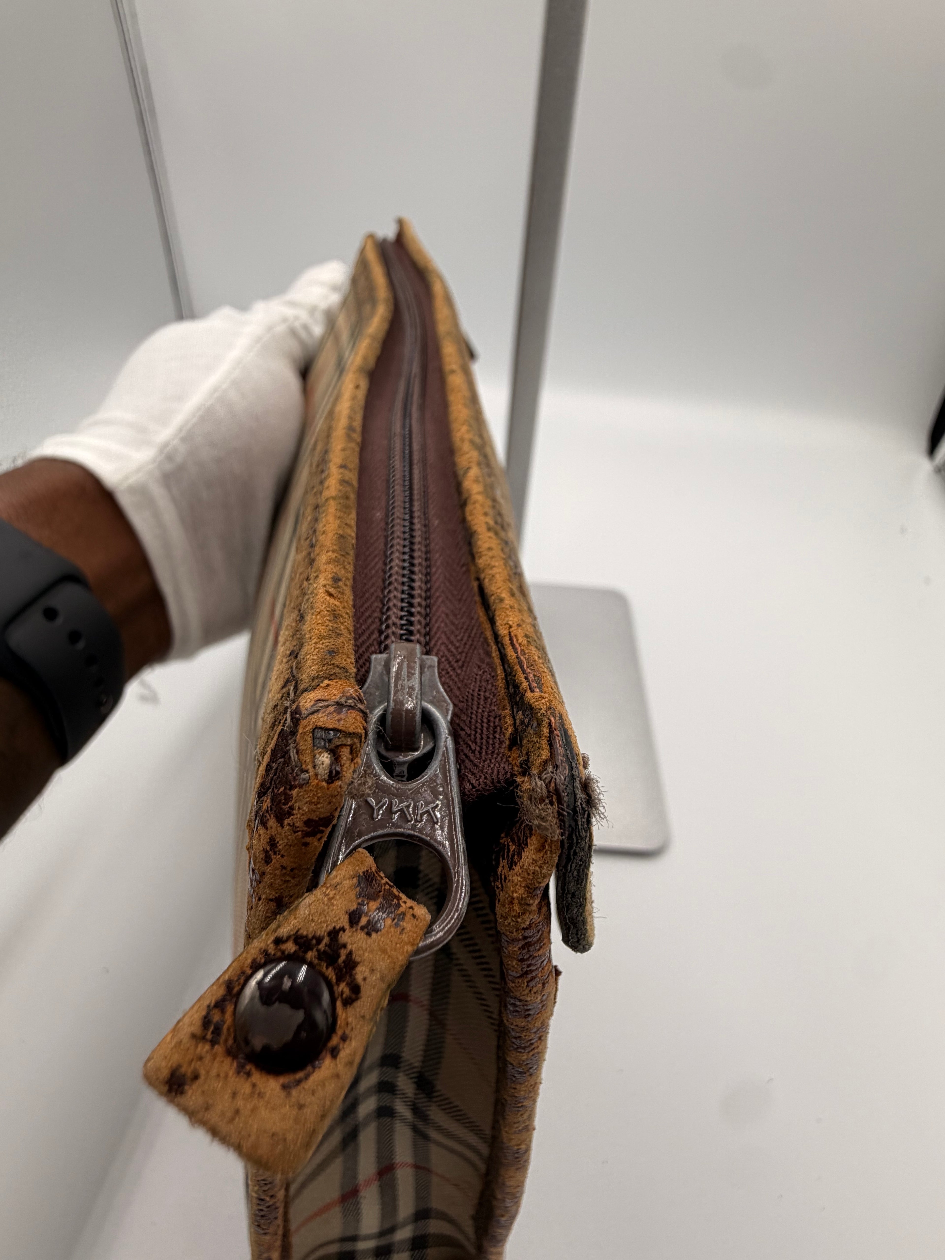 Burberry Nova Check Portfolio Clutch