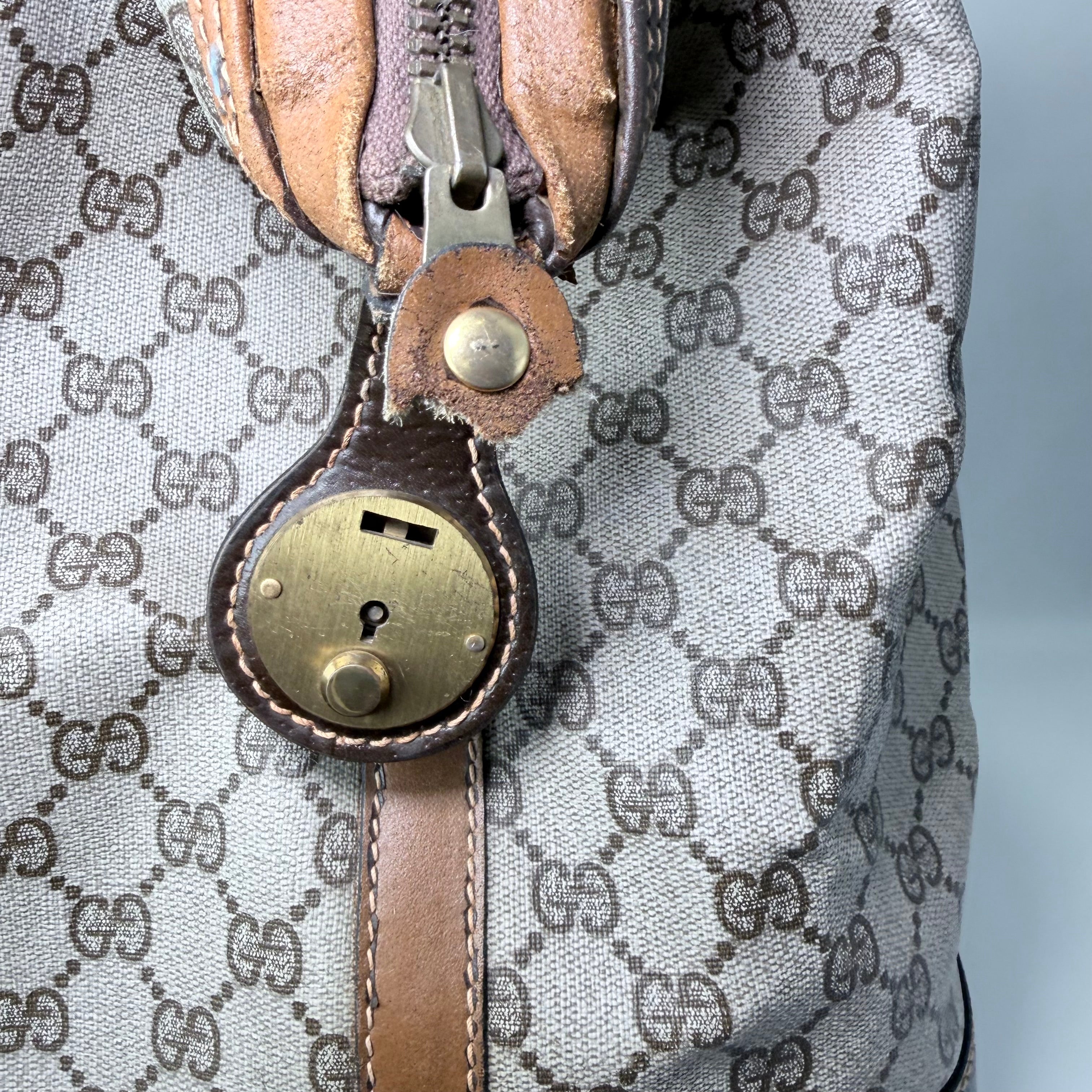 Gucci Vintage Bag – Brown Leather & Monogram