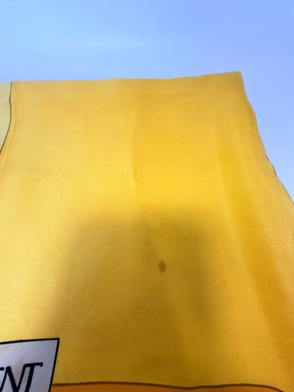 Yves Saint Laurent Silk Scarf – Yellow Colorblock