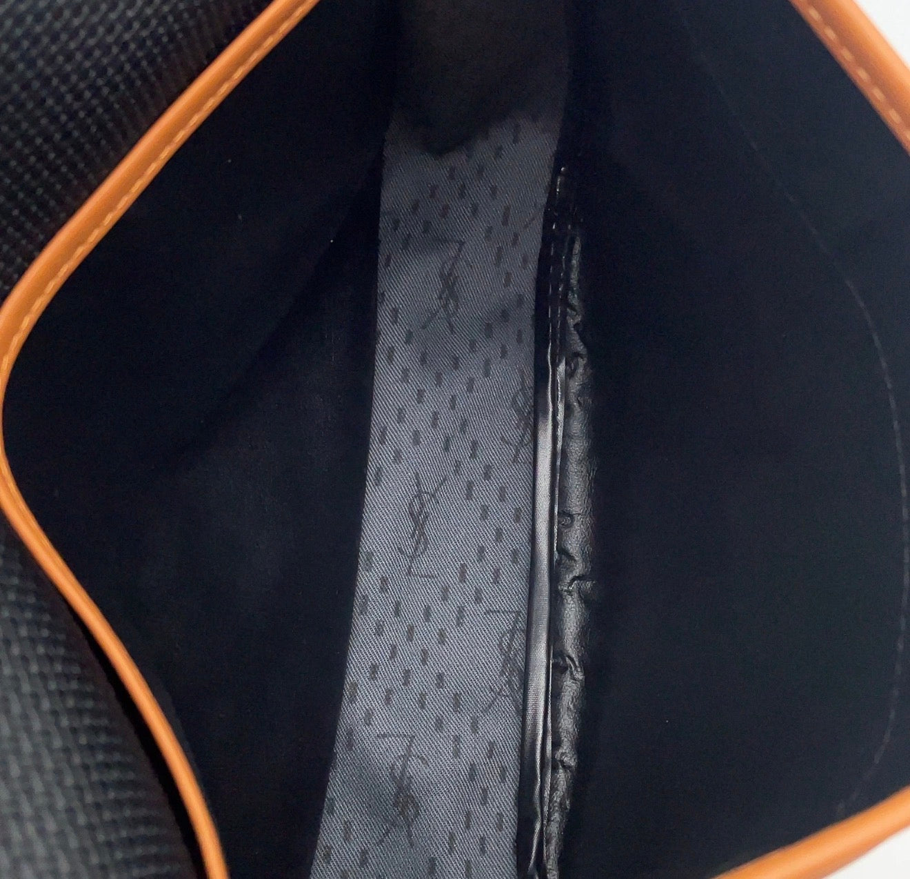 Yves Saint Laurent Woven Messenger Crossbody Bag