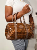 Fendi Zucca Coated Canvas Boston Bag