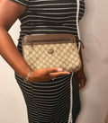Gucci GG Monogram Zip Clutch