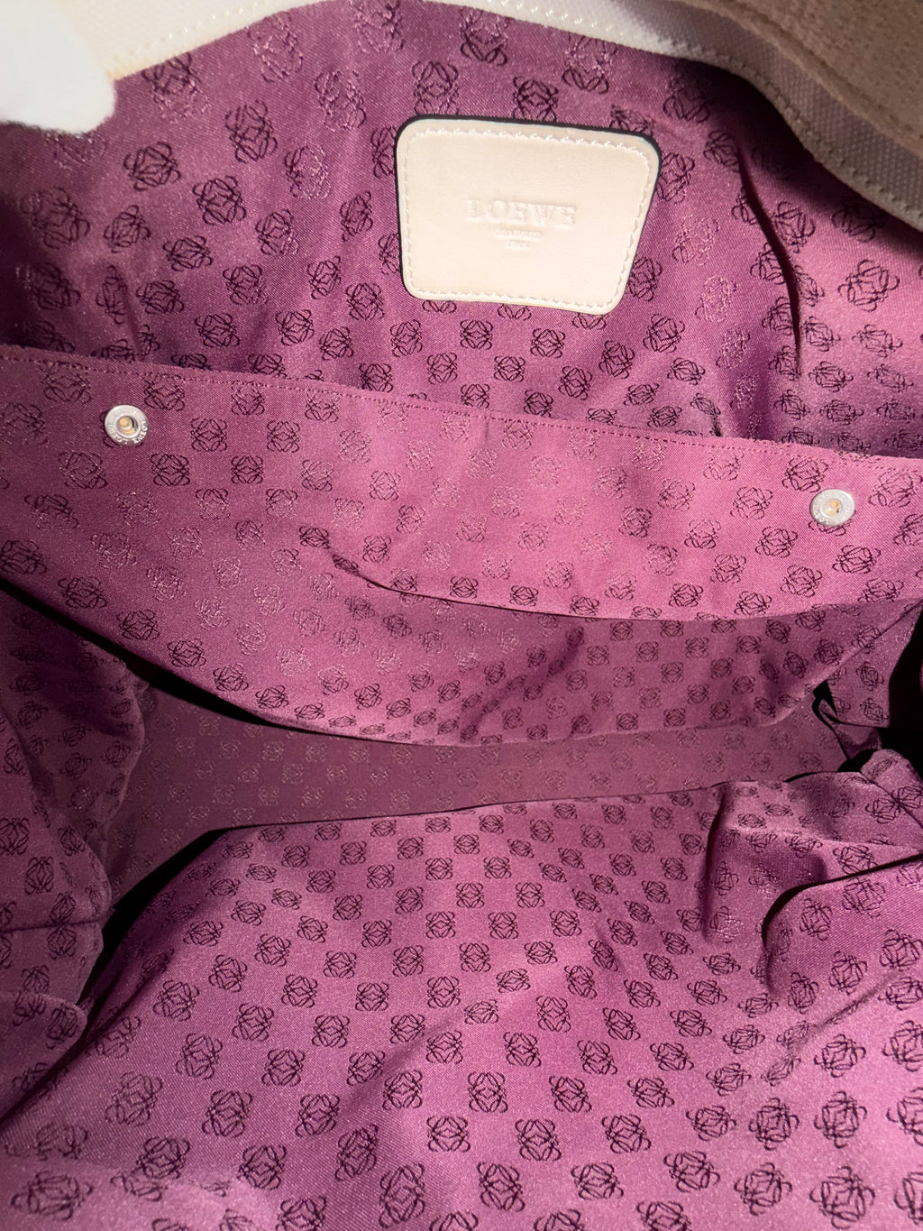 Loewe Canvas Tassel Tote Bag