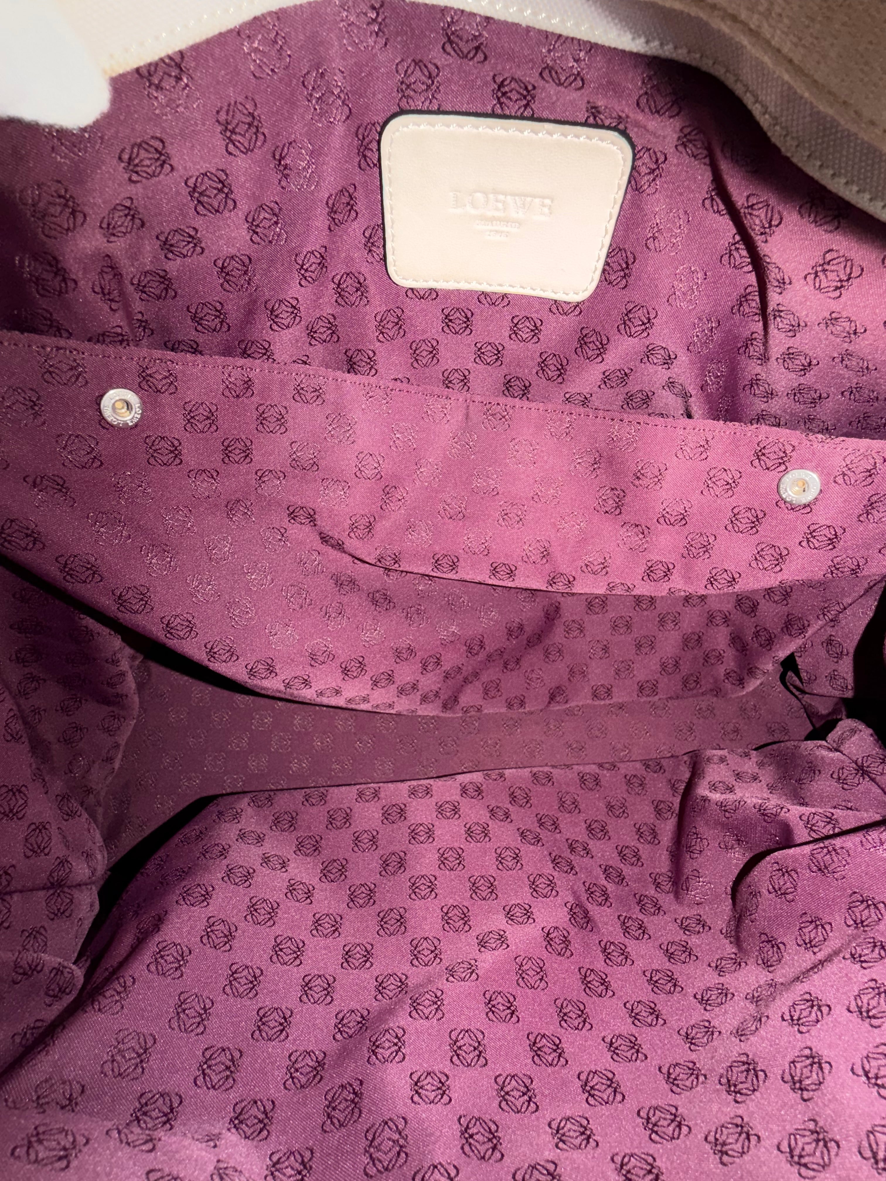 Loewe Canvas Tassel Tote Bag