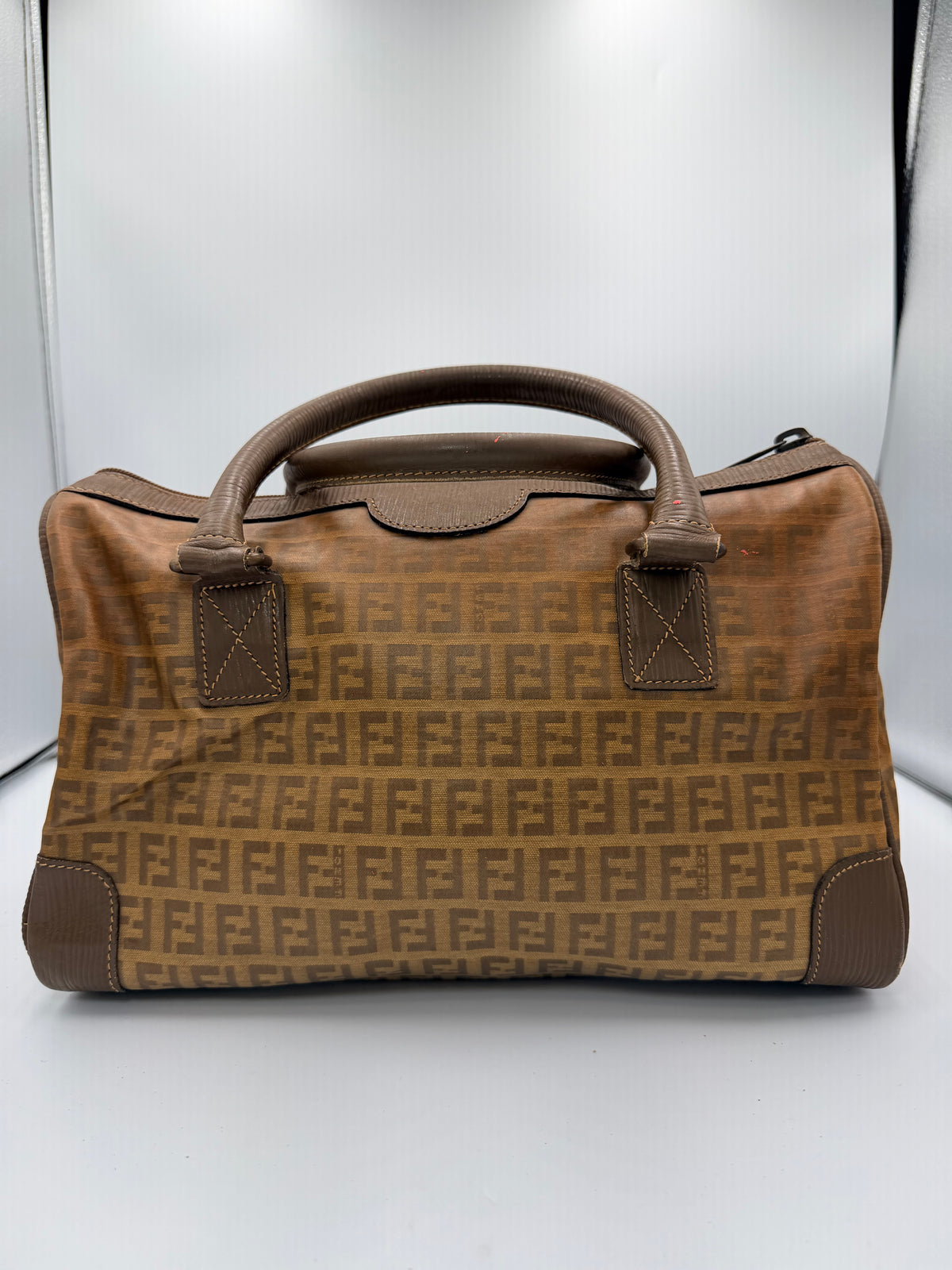 Fendi Zucca Monogram Boston Bag