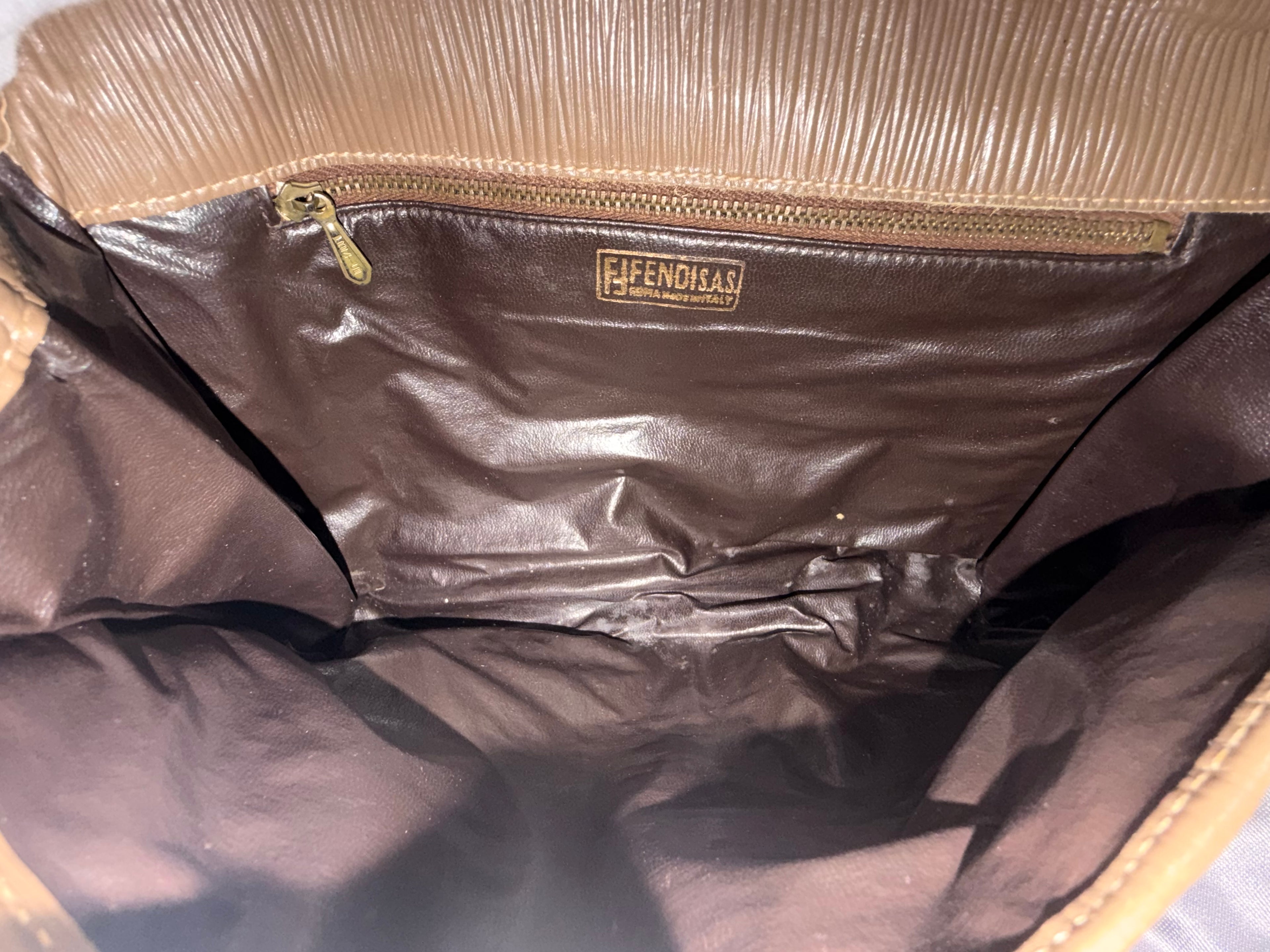 Fendi Zucca Wristlet Clutch