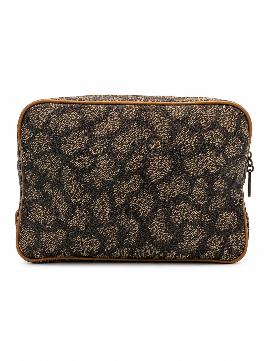 Yves Saint Laurent YSL Logo Cosmetic Pouch / Clutch – Brown