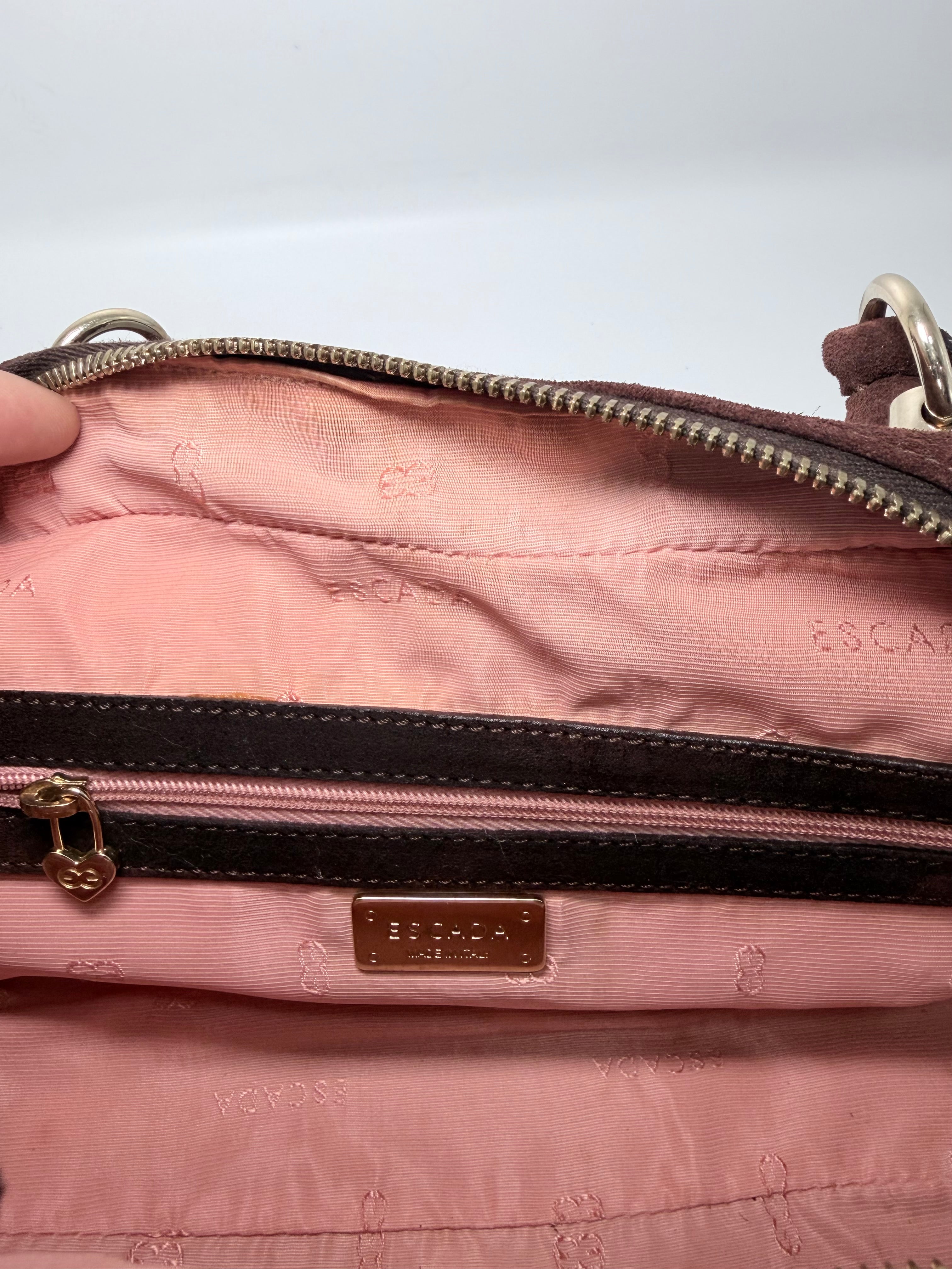 Vintage Escada Suede Heart Bag