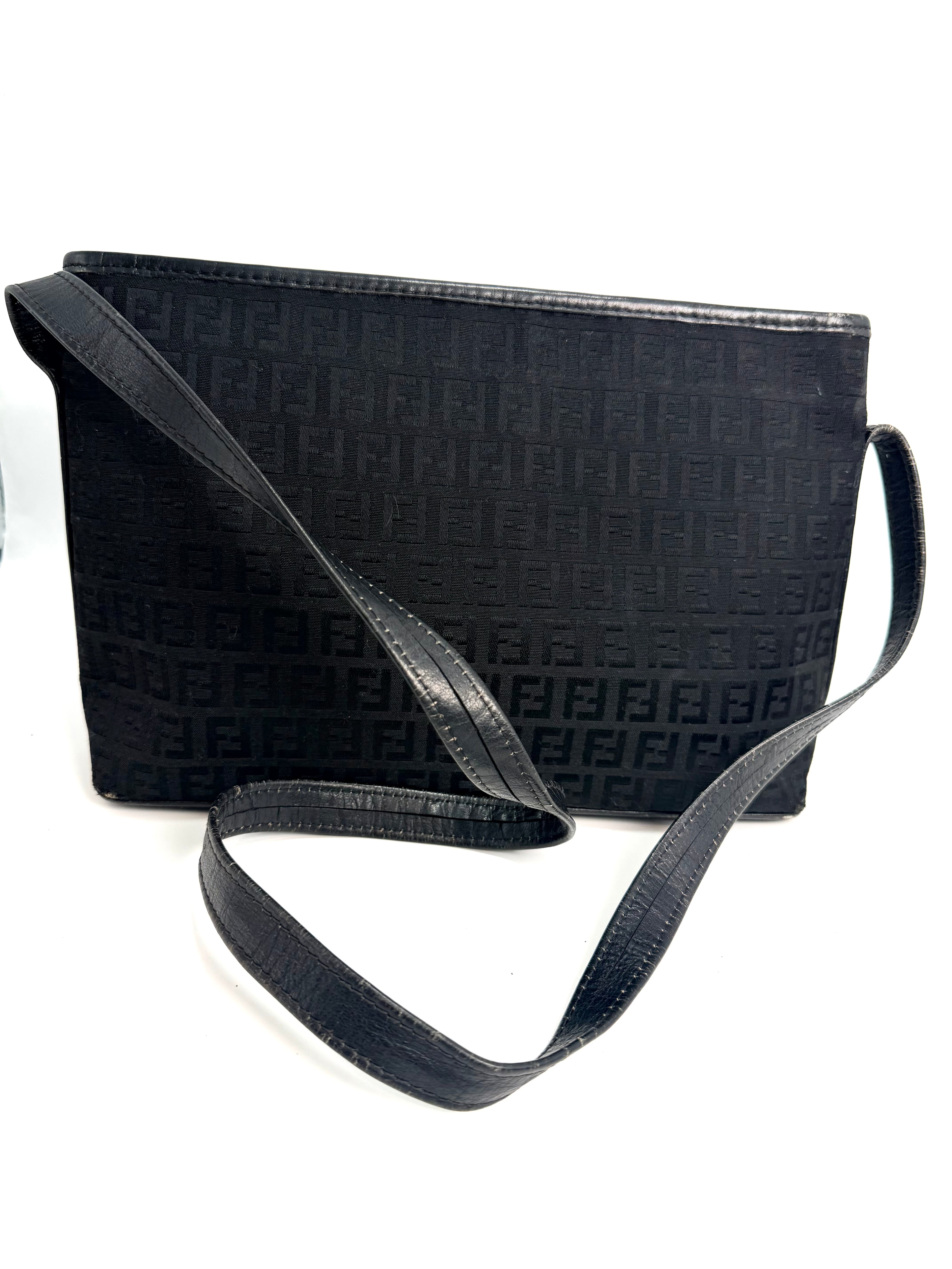 Fendi Black Monogram Shoulder Bag
