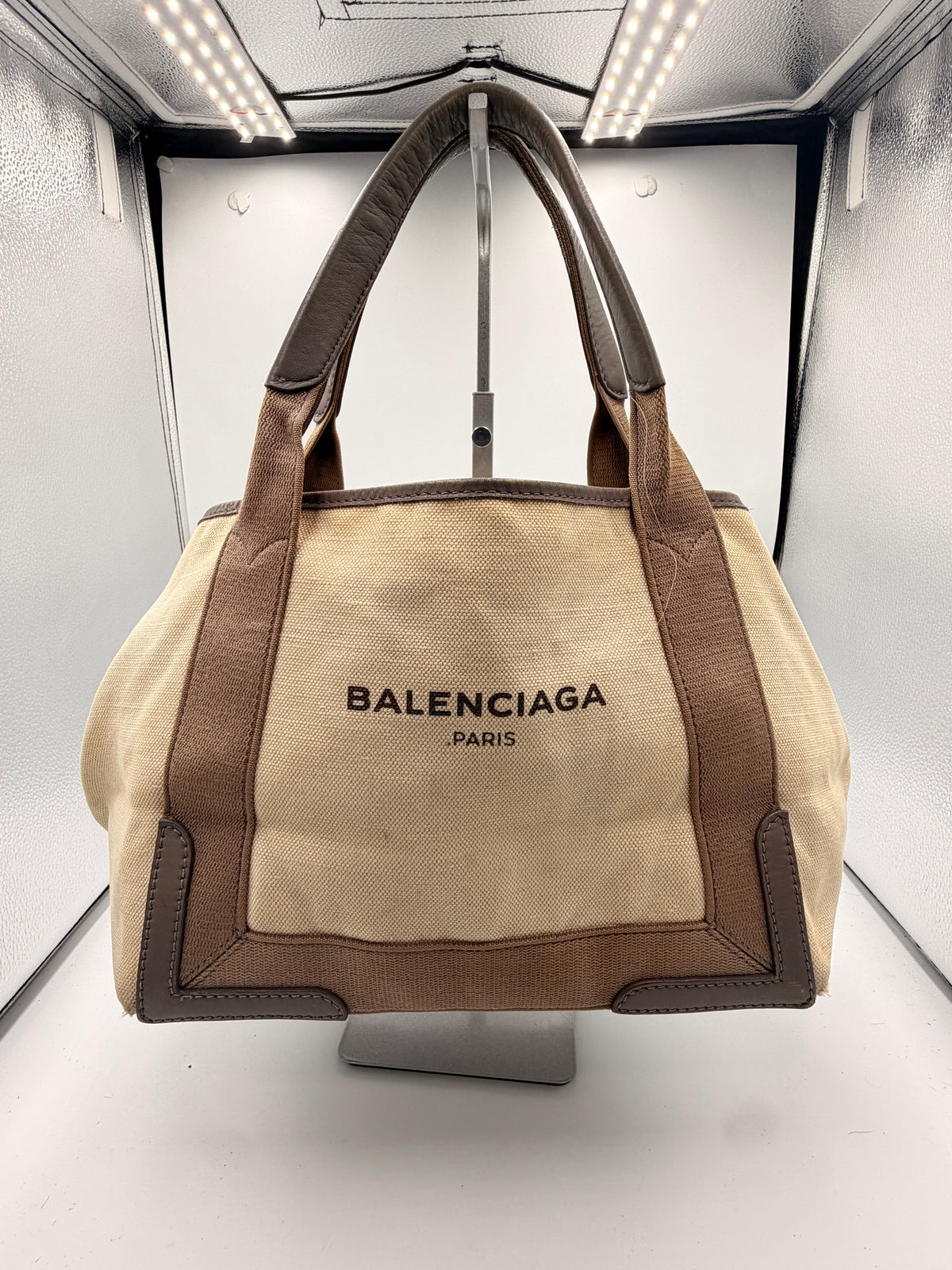 Balenciaga Paris Canvas Cabas Tote Bag